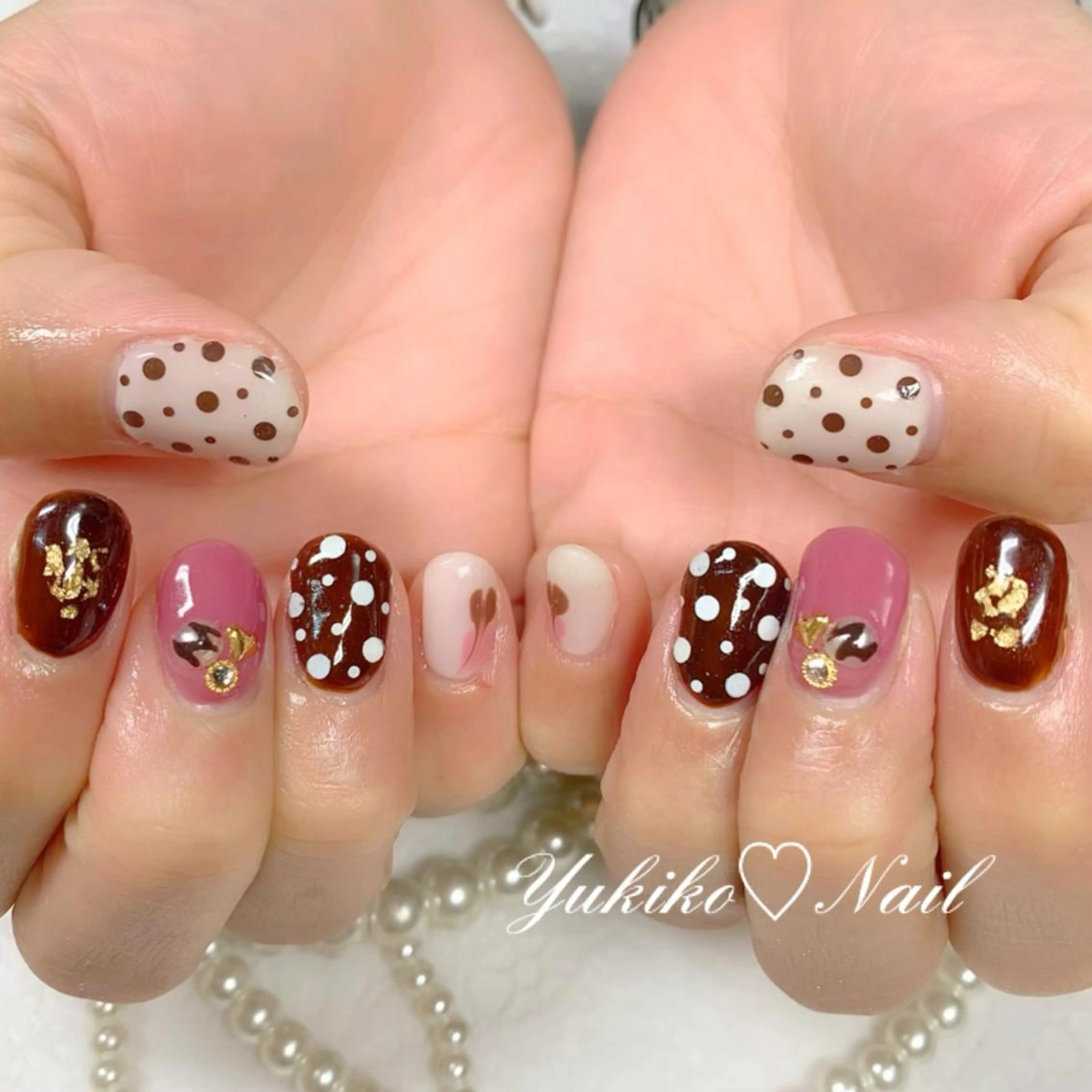 ネイル バレンタイン ハンドネイル ユキコ ネイルのネイルデザイン