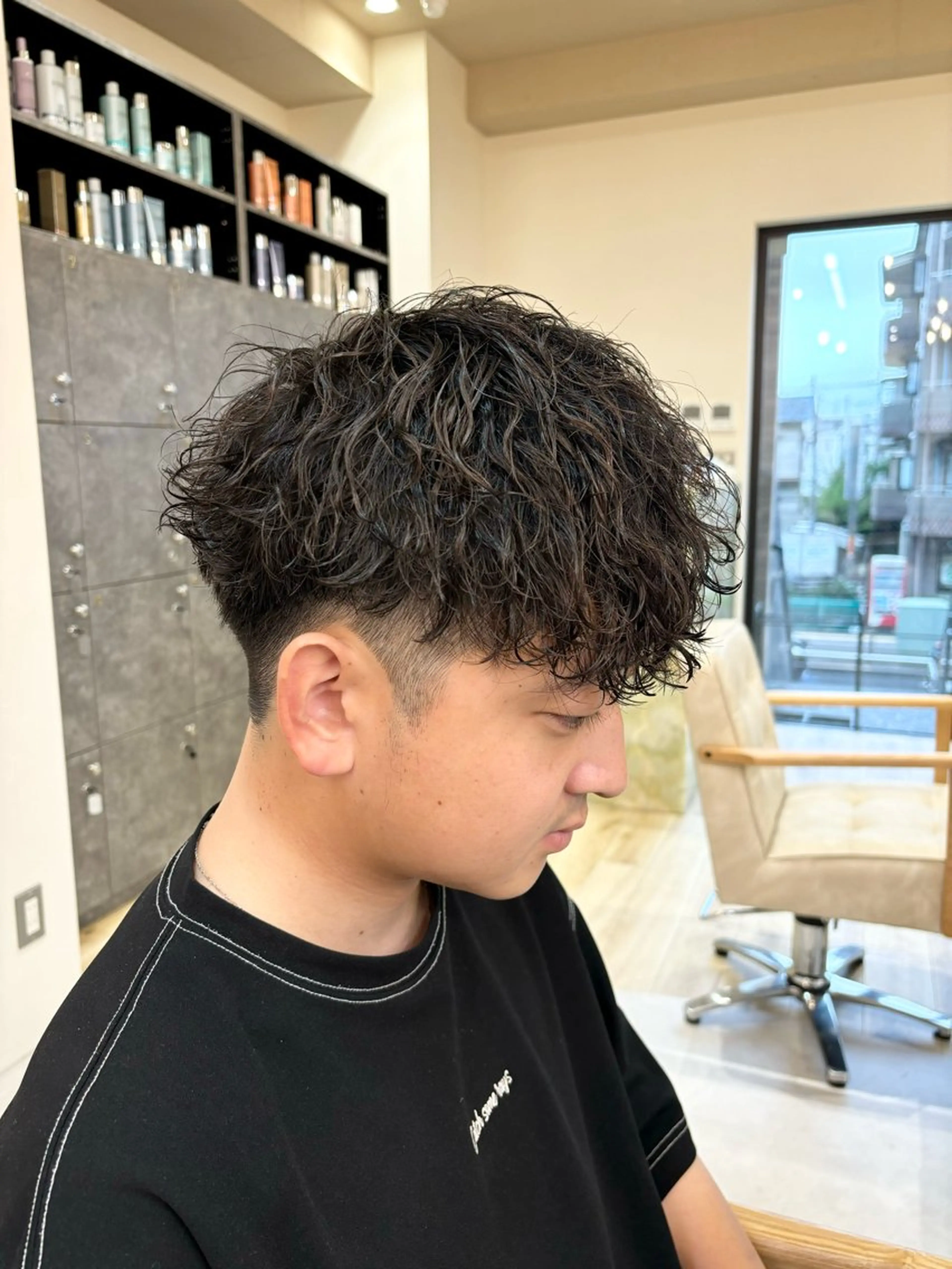 パーマ 茅場 悠介のヘアスタイル