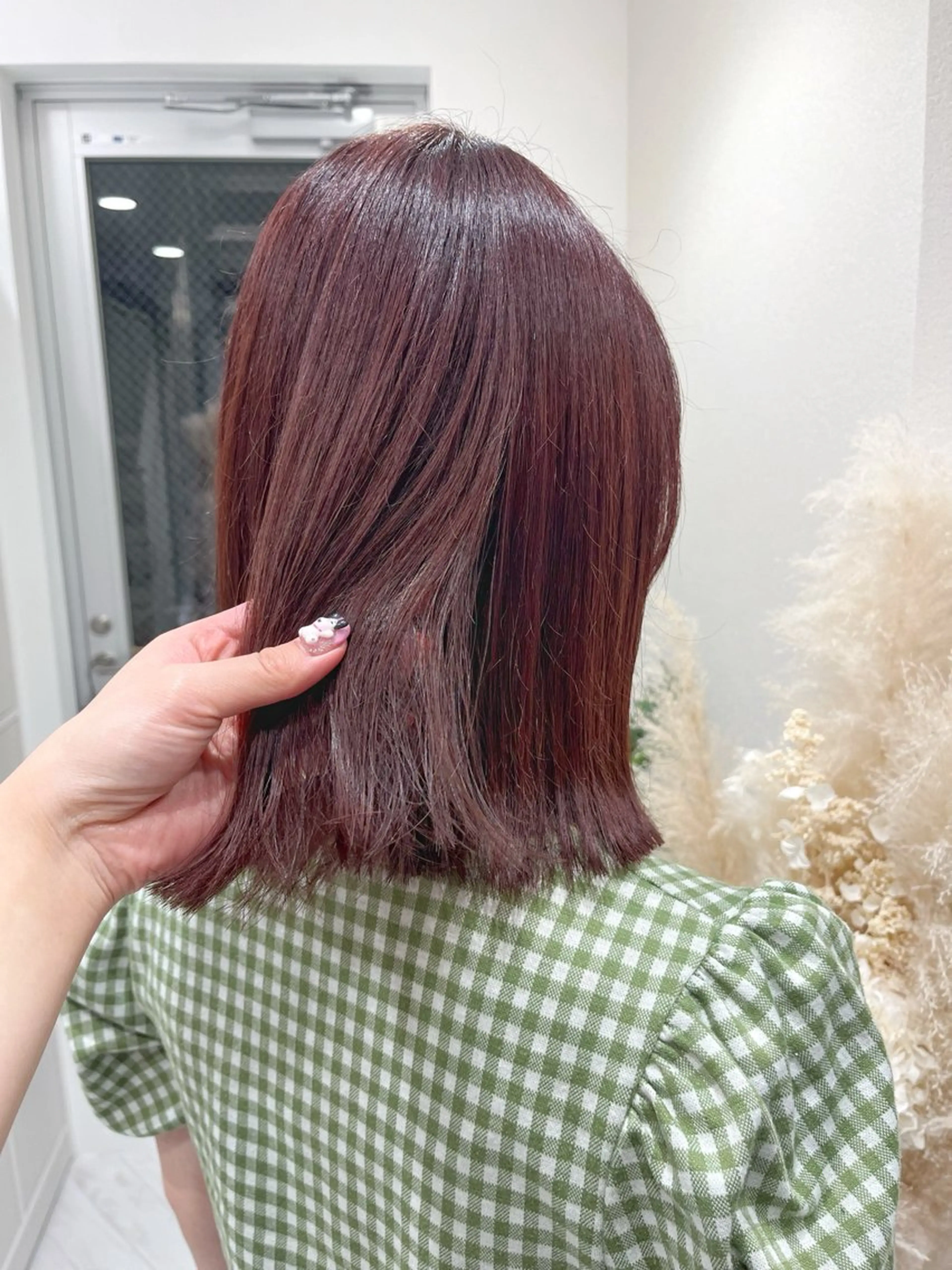 ミディアム カット ヘアカラー ボブ/レイヤー/ 茉莉花のヘアスタイル