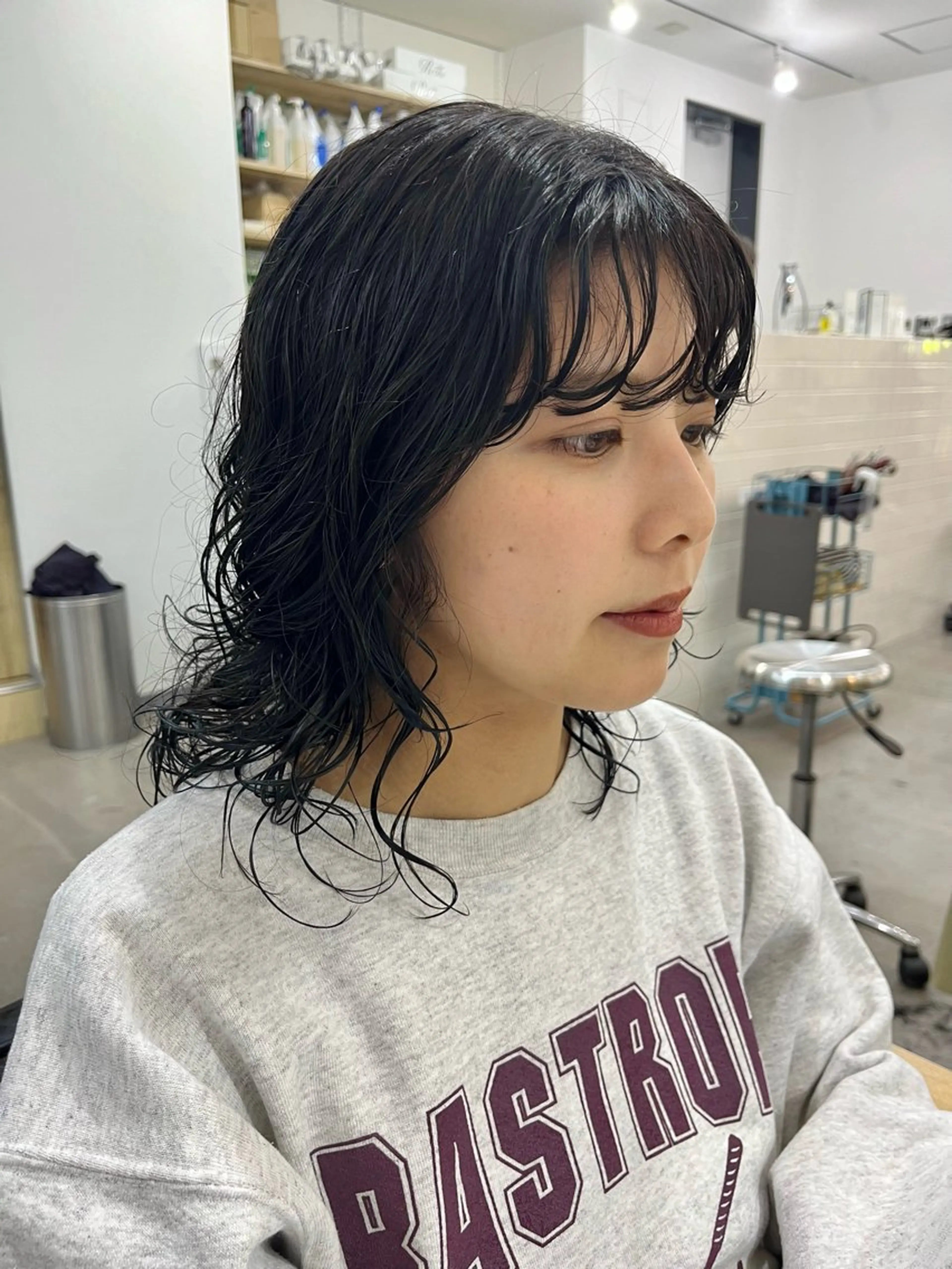 ミディアム カラー パーマ カット パーマ トリートメント 🌼sunc HINAMI🌼のヘアスタイル