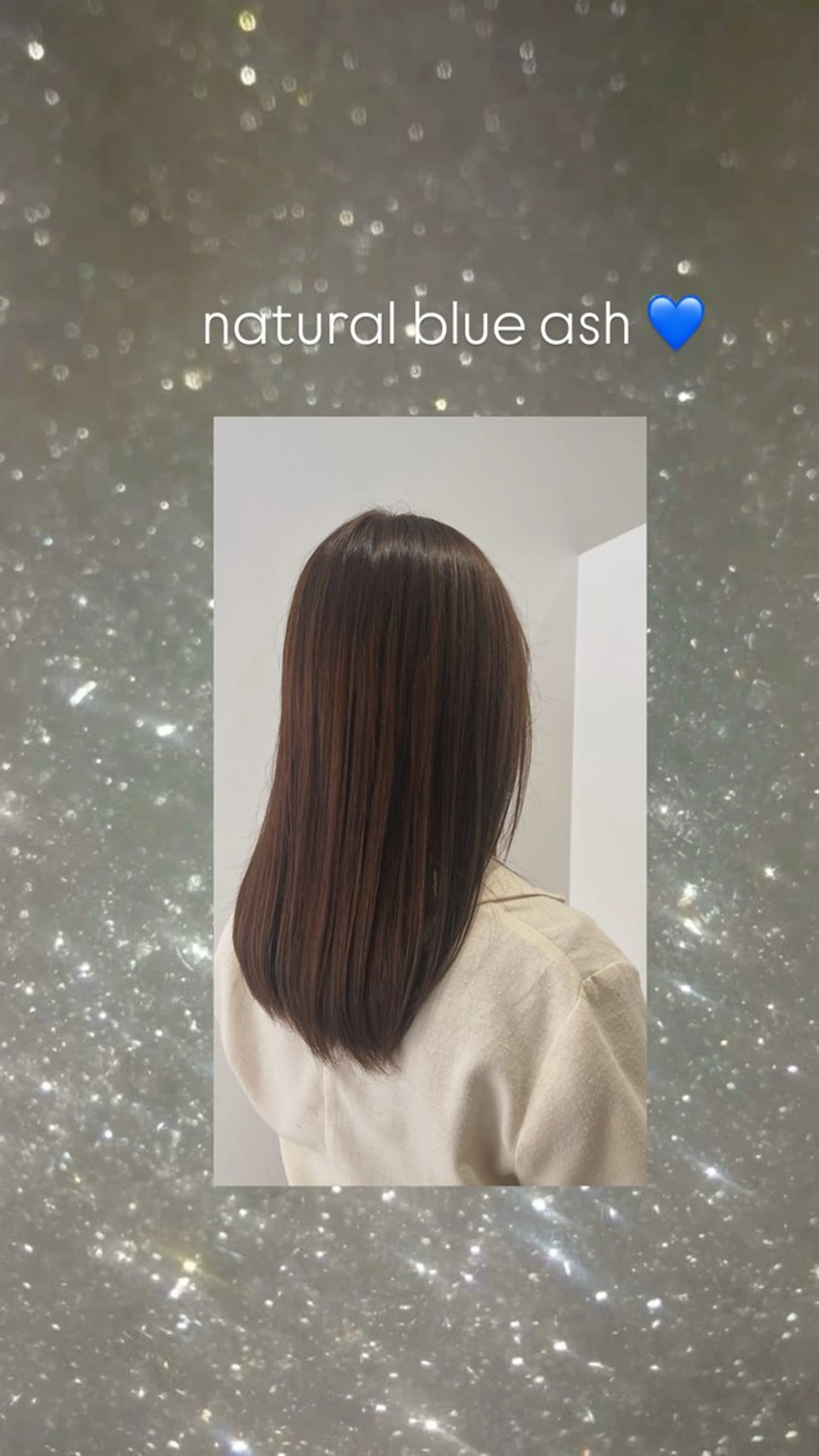 ミディアム カラー アッシュ 透明感カラー Suzu.•♬のヘアスタイル