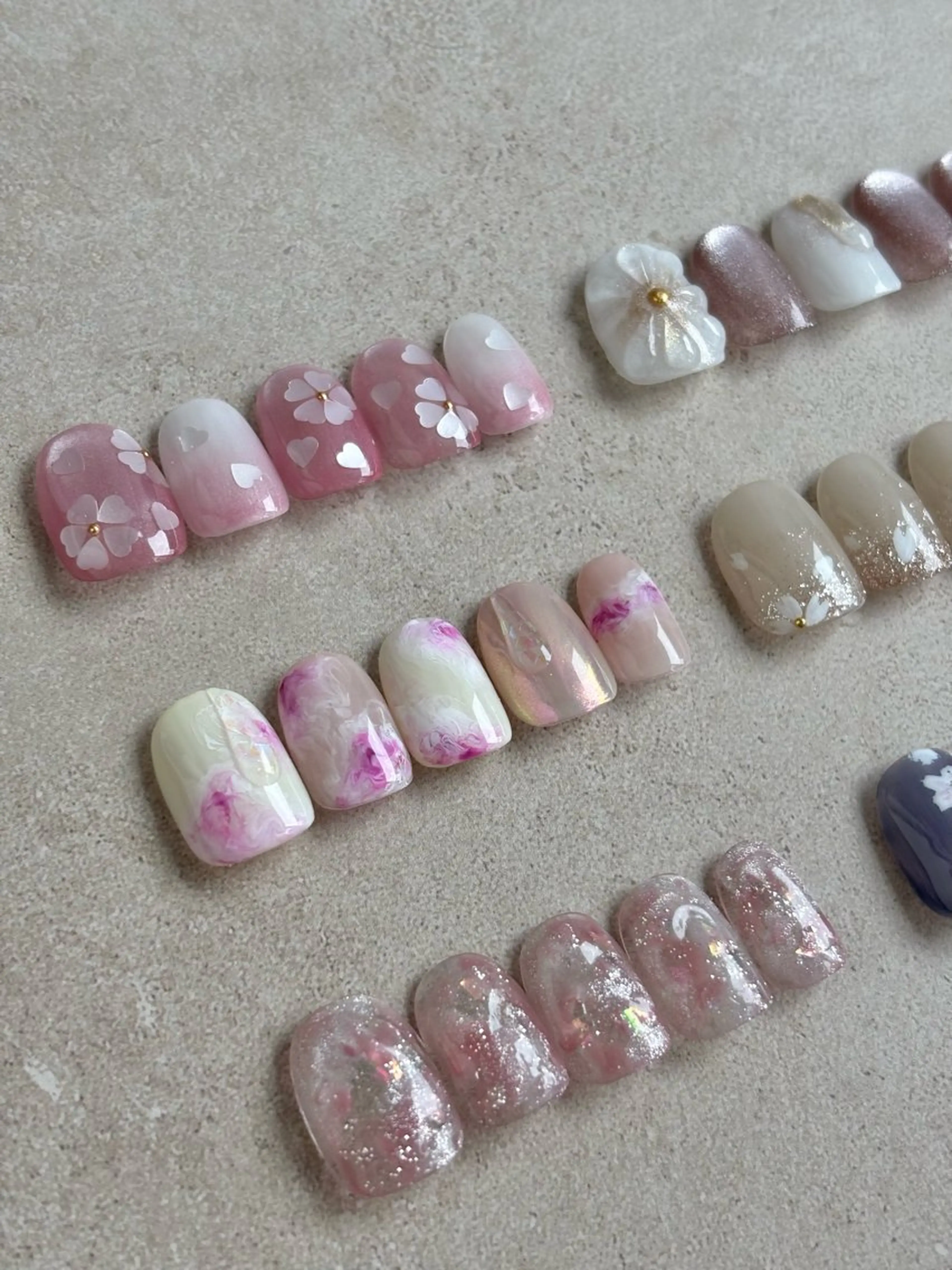 ネイル 桜ネイル 春ネイル ハンドネイル iconail 下北沢 NONのネイルデザイン