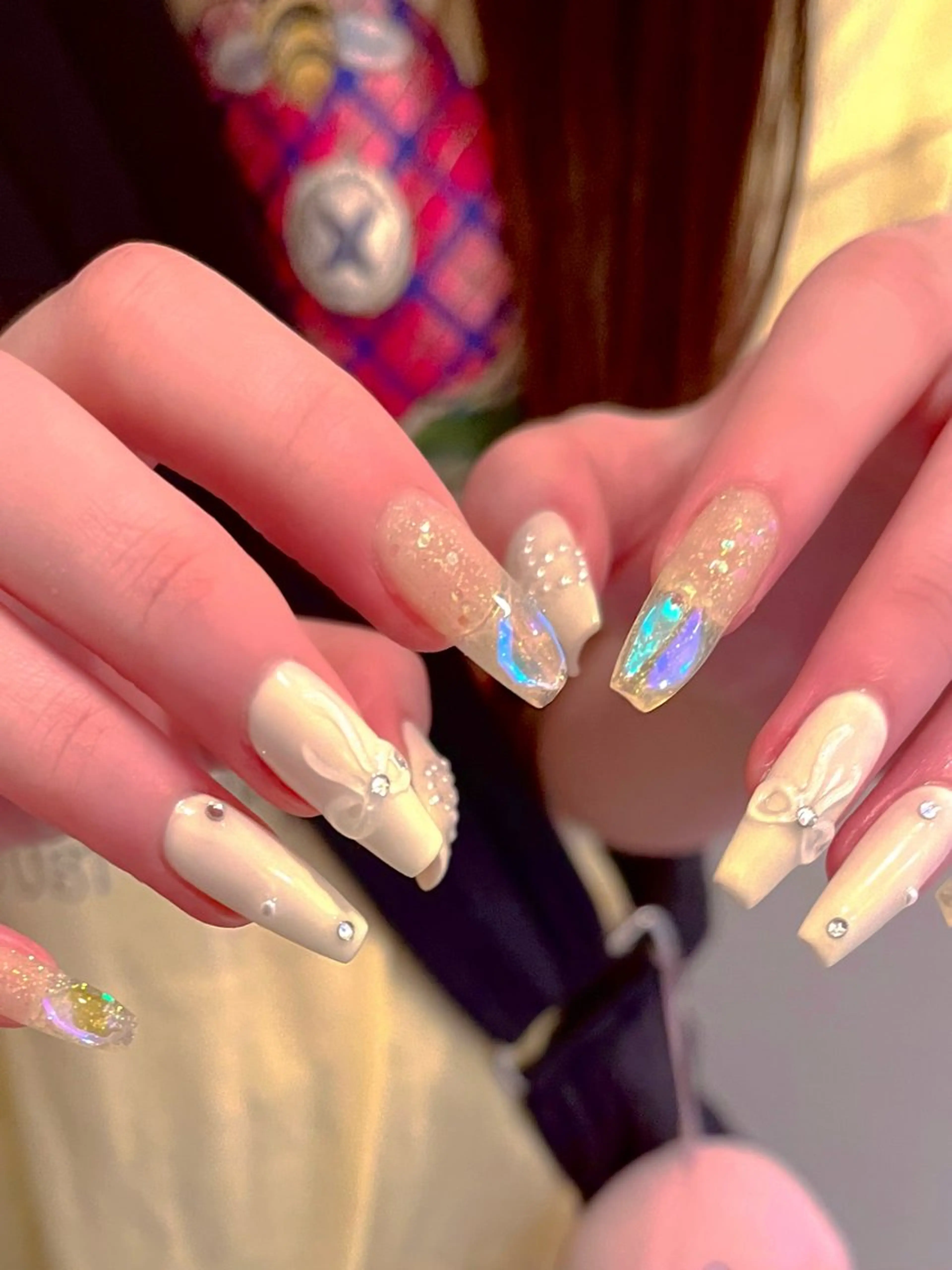 ネイル フットネイル キラキラネイル マグネットネイル ワンカラーネイル スカルプネイル nine.🦋 YUKOのネイルデザイン