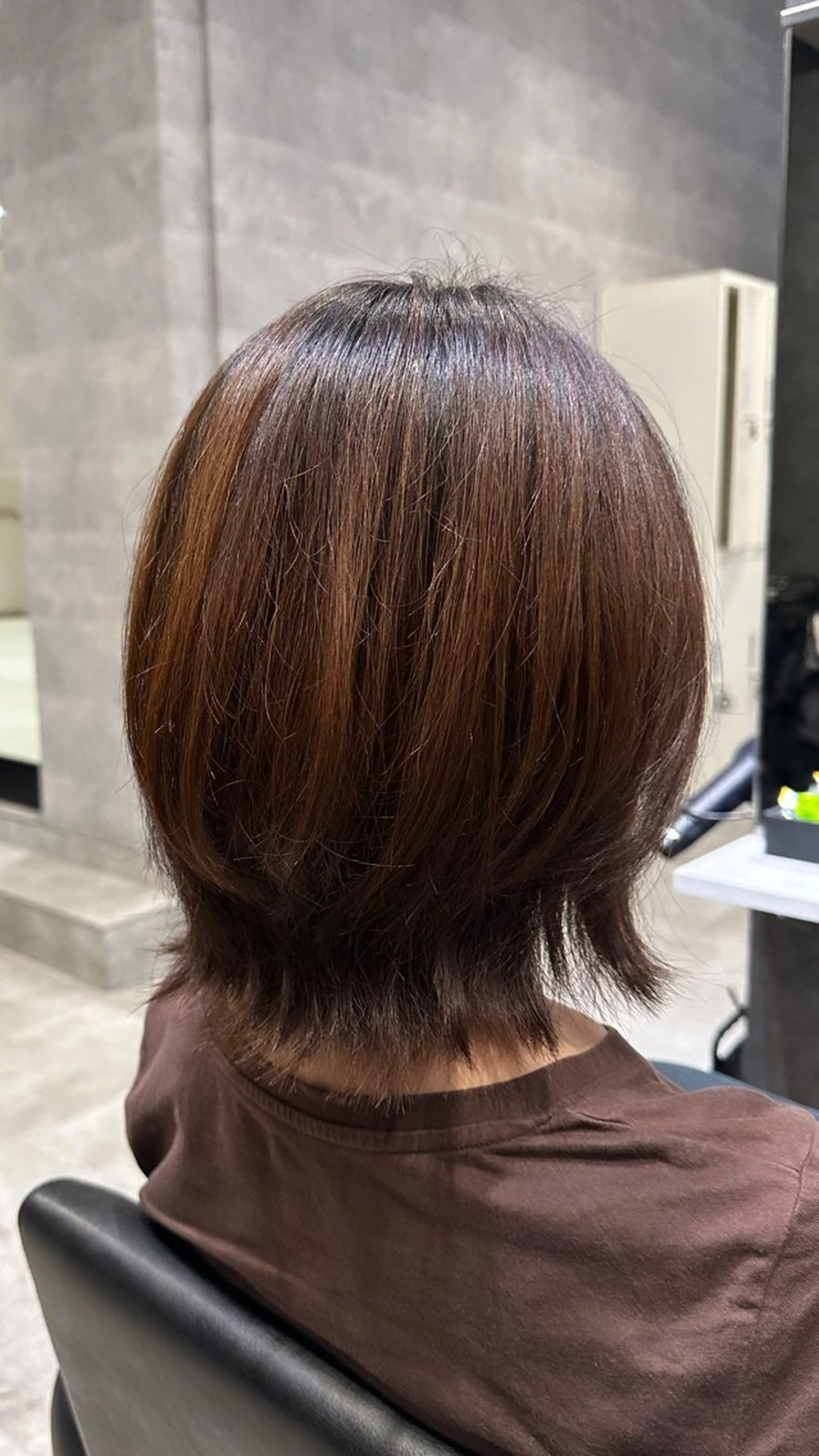 セミロング ボブ レイヤーカット カット _WHITE鳳店所属・_WHITE /藤田唯生のヘアスタイル