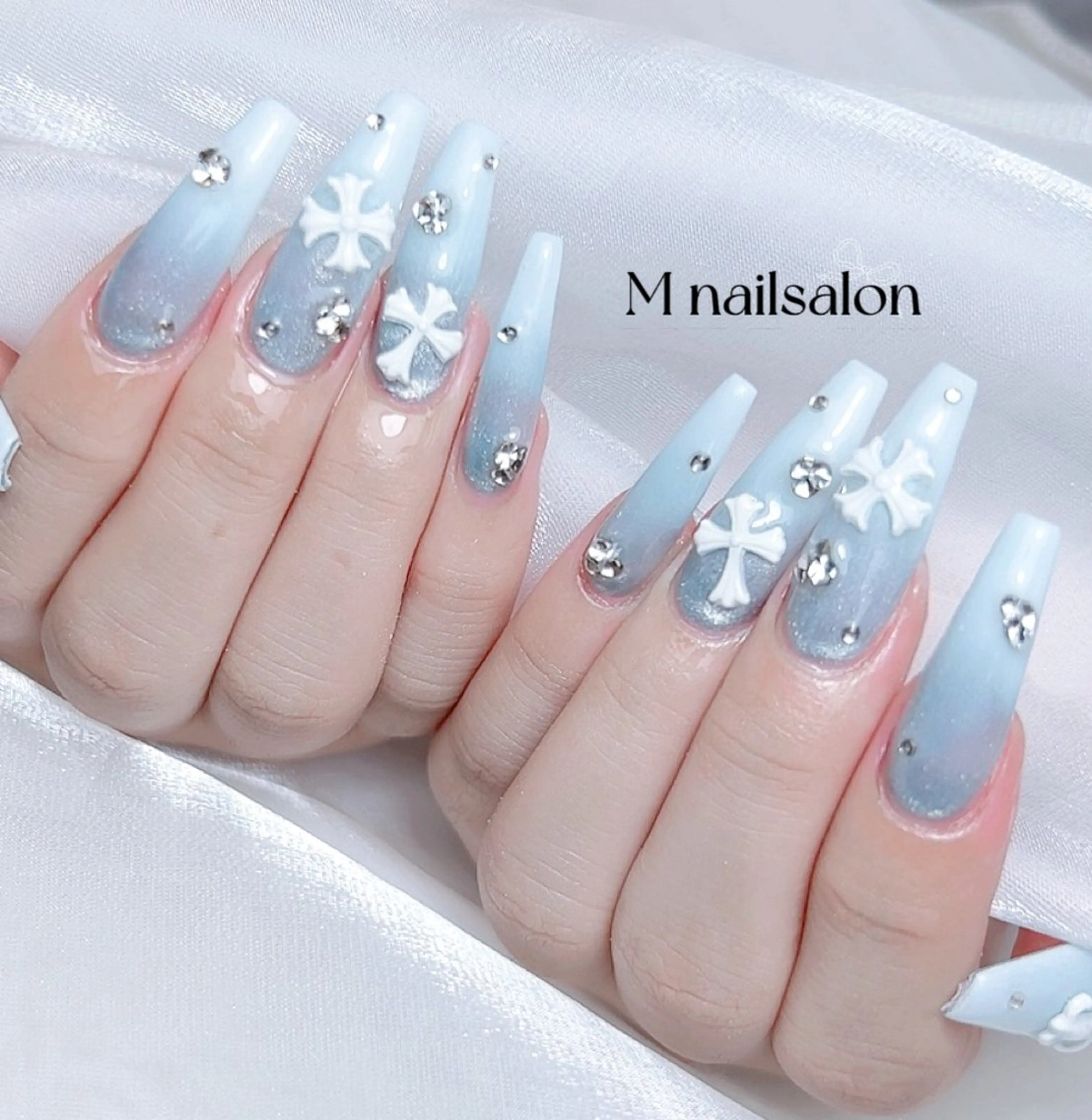 ネイル ハンドネイル M🌷nail 長さだし専門店のネイルデザイン