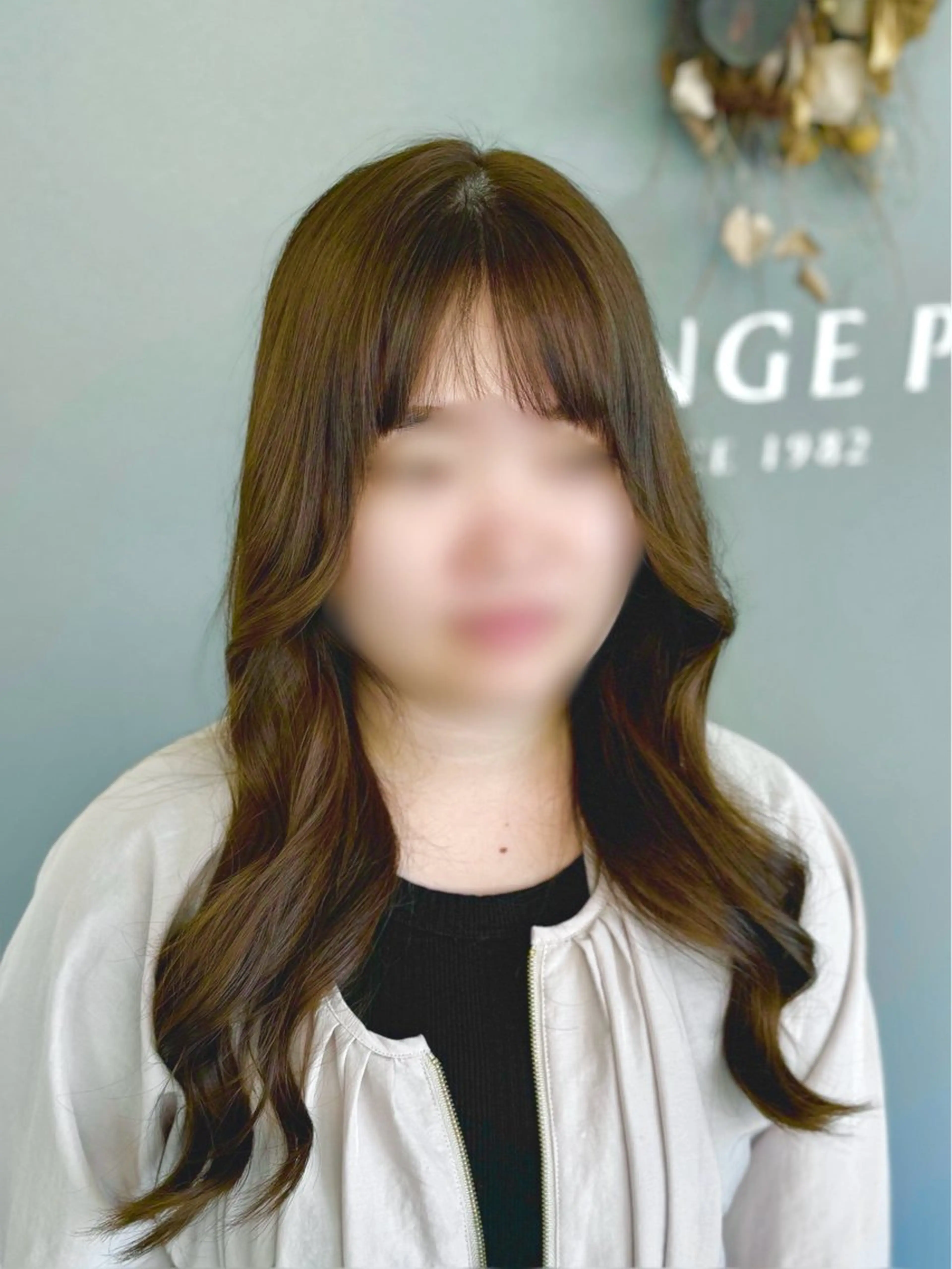 セミロング カラー パーマ 巻ける美髪矯正/ 韓国ヘア/yutaのヘアスタイル