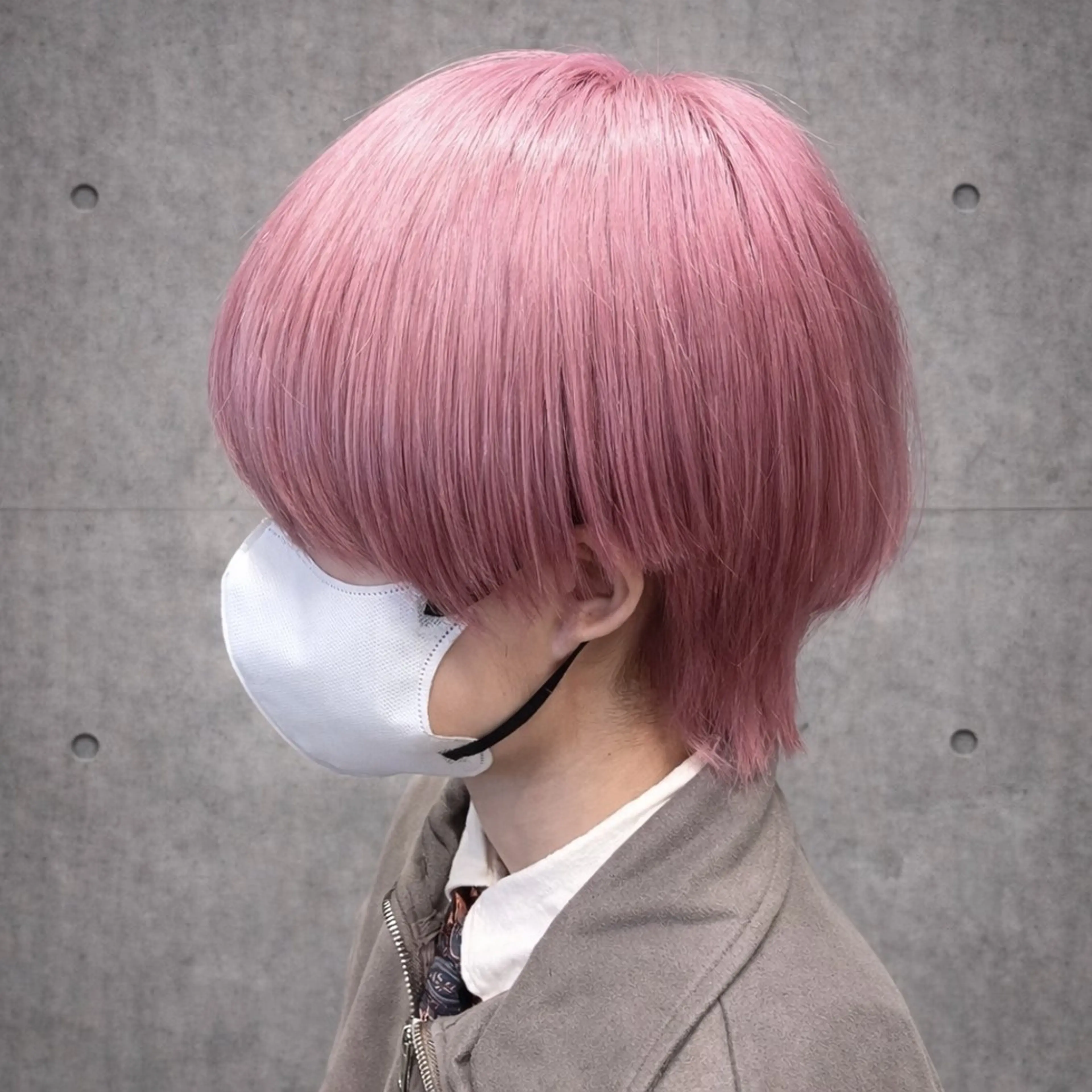 ショート カラー ブリーチ ケアブリーチ ハイトーンカラー ピンクカラー 縮毛矯正 ✨ブリーチ支持No1 複雑履歴修正/舘岡のヘアスタイル