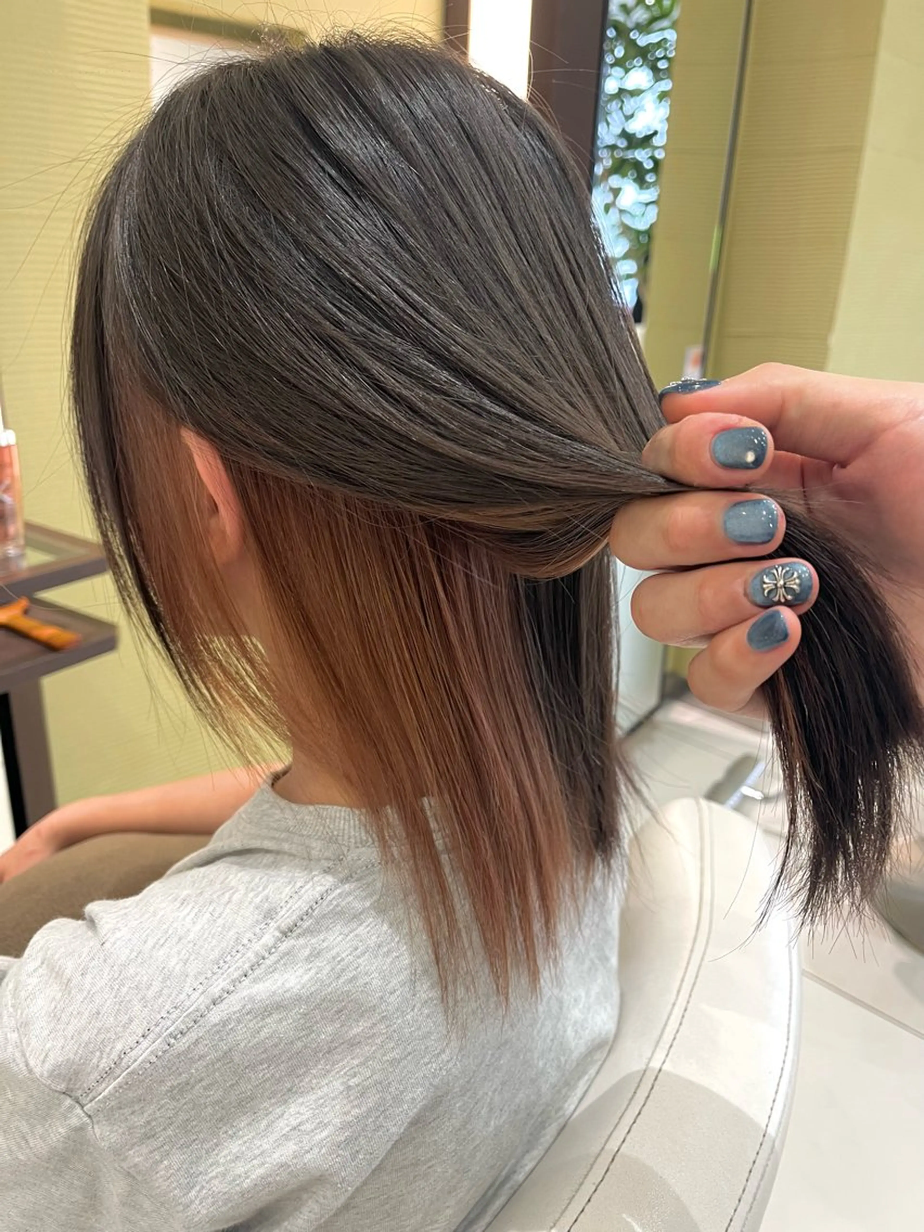 ミディアム カラー 透明感カラー ヘアカラー 【スタイリスト】千葉 悠‪✂︎‬のヘアスタイル