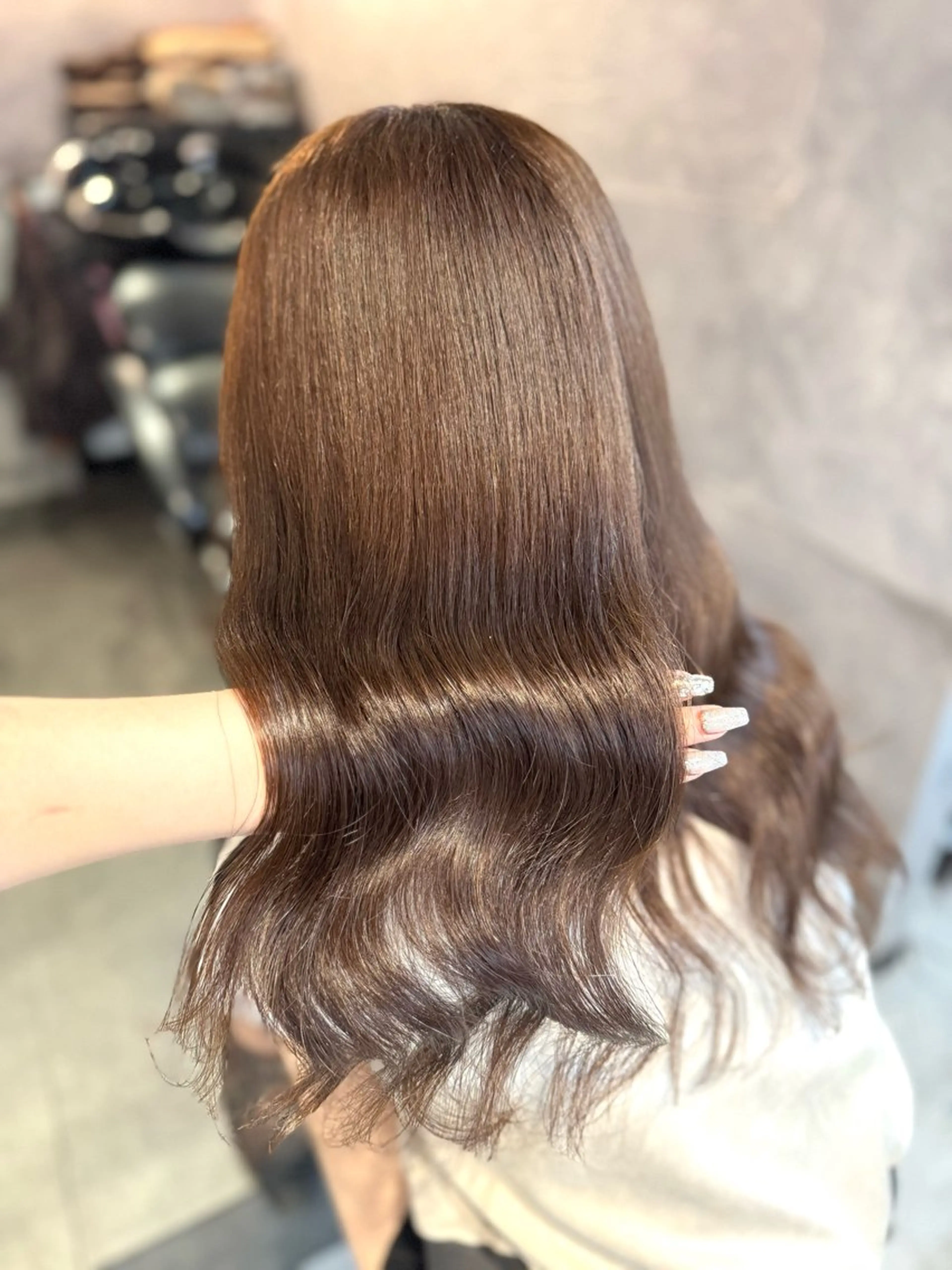 ロング カラー 🩶mana🩶艶髪 /カラーオンカラーのヘアスタイル