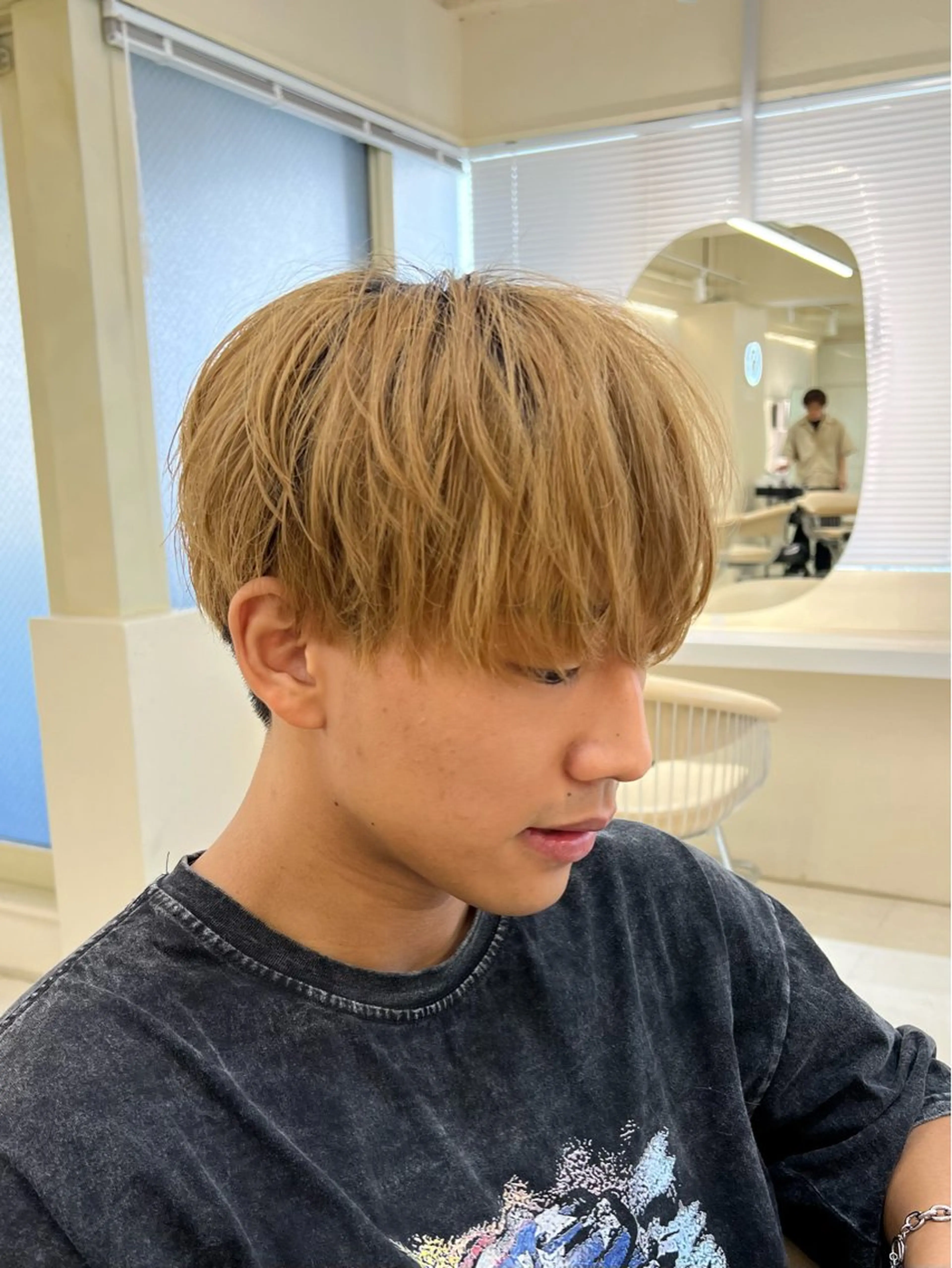 メンズ カット スパイキーショート/ センターパート/奈菜のヘアスタイル