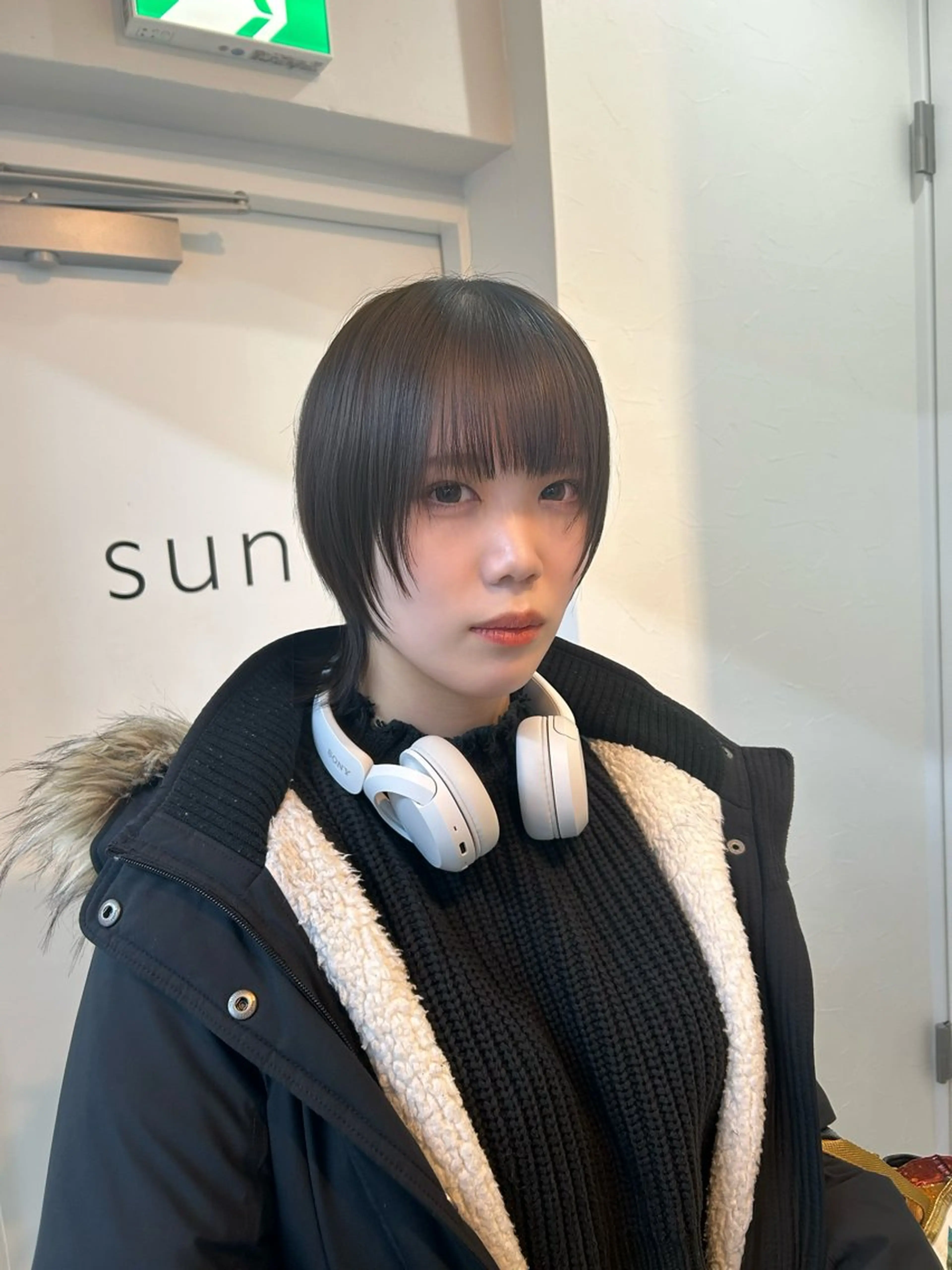 ショート 似合わせカット ウルフカット カット sunc所属・梅田l大人韓国ヘア レイヤー×艶カラーのヘアスタイル