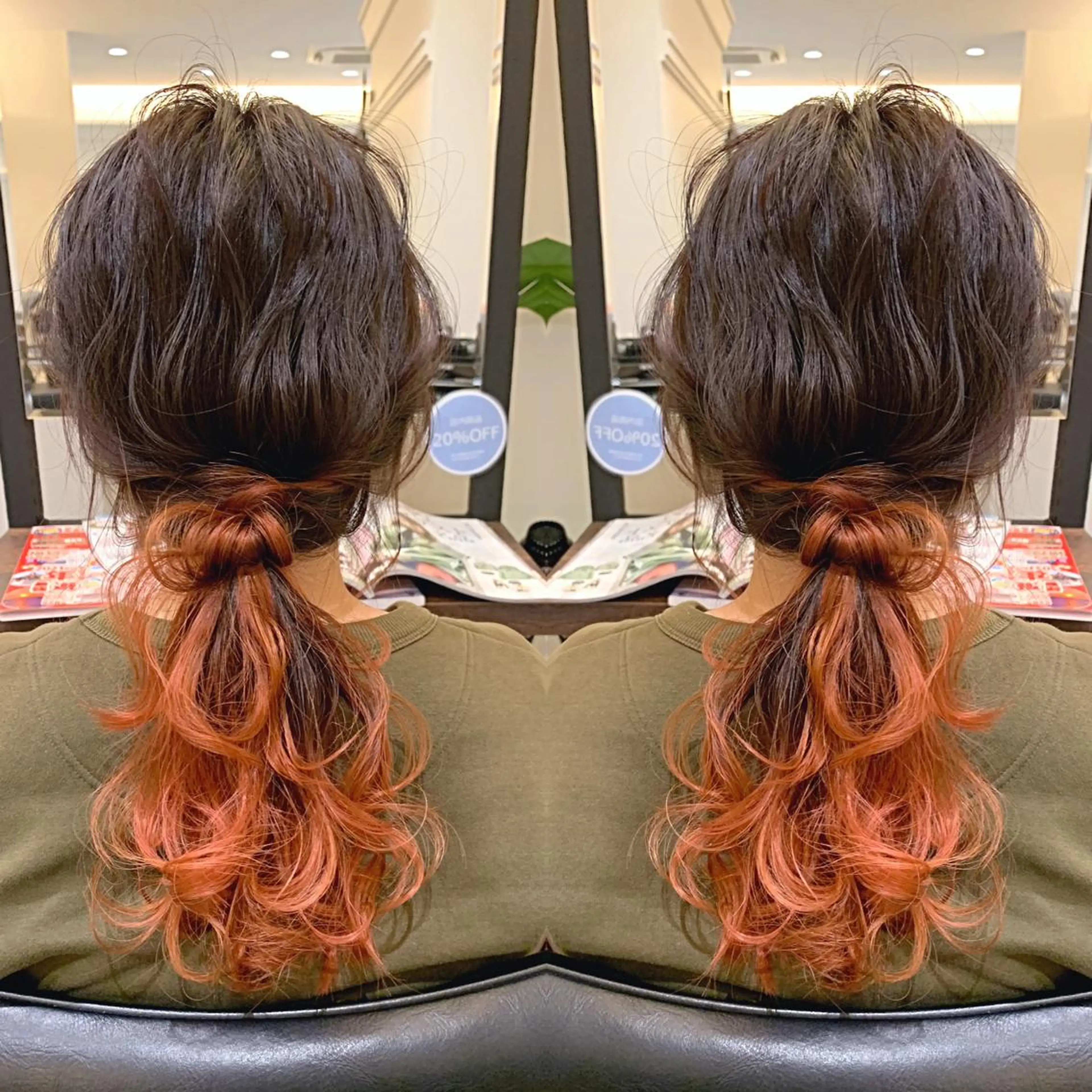 セミロング カラー ヘアアレンジ 伊藤 裕貴のヘアスタイル