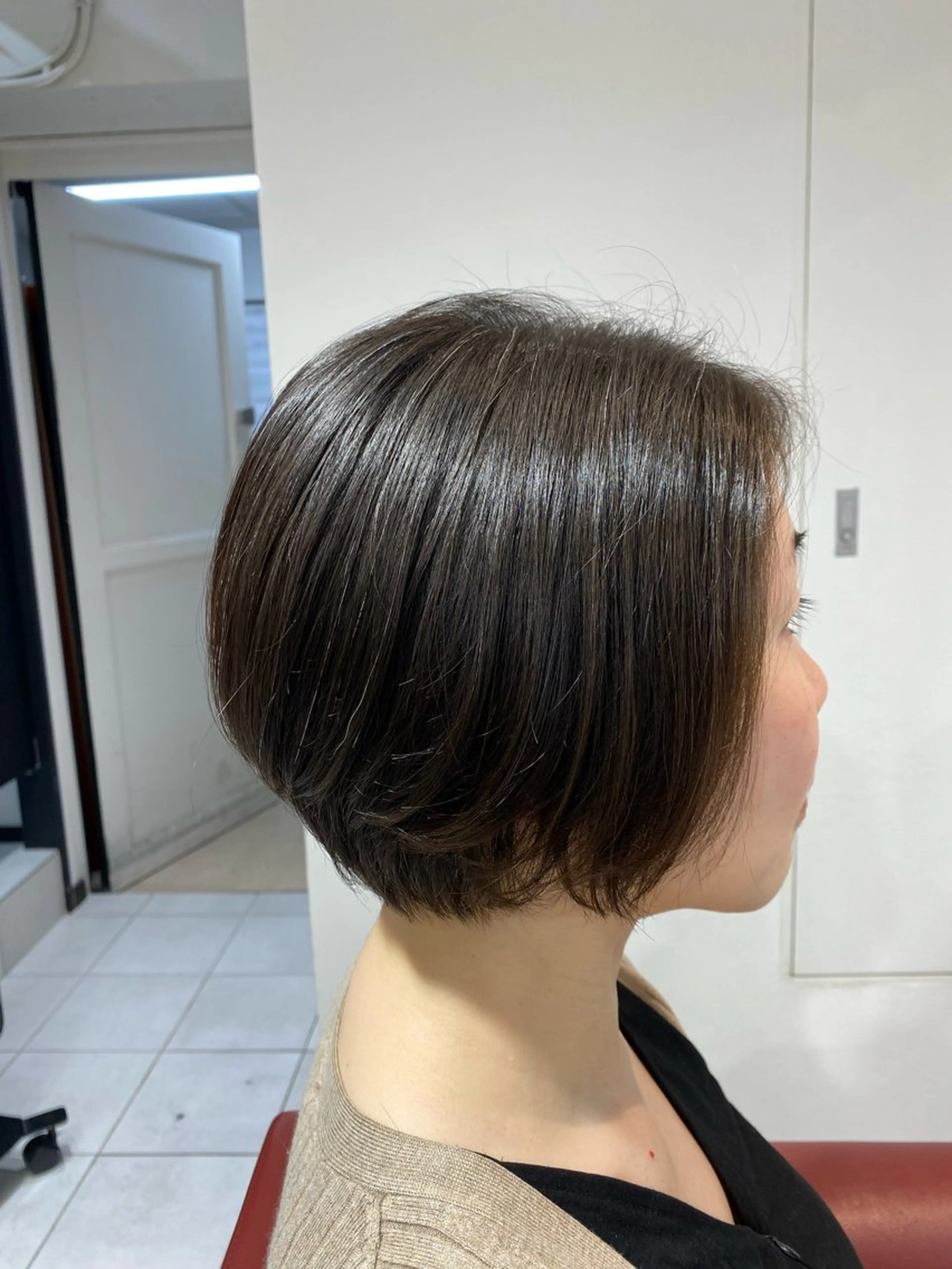 レディースカットモデル  ショートボブの写真