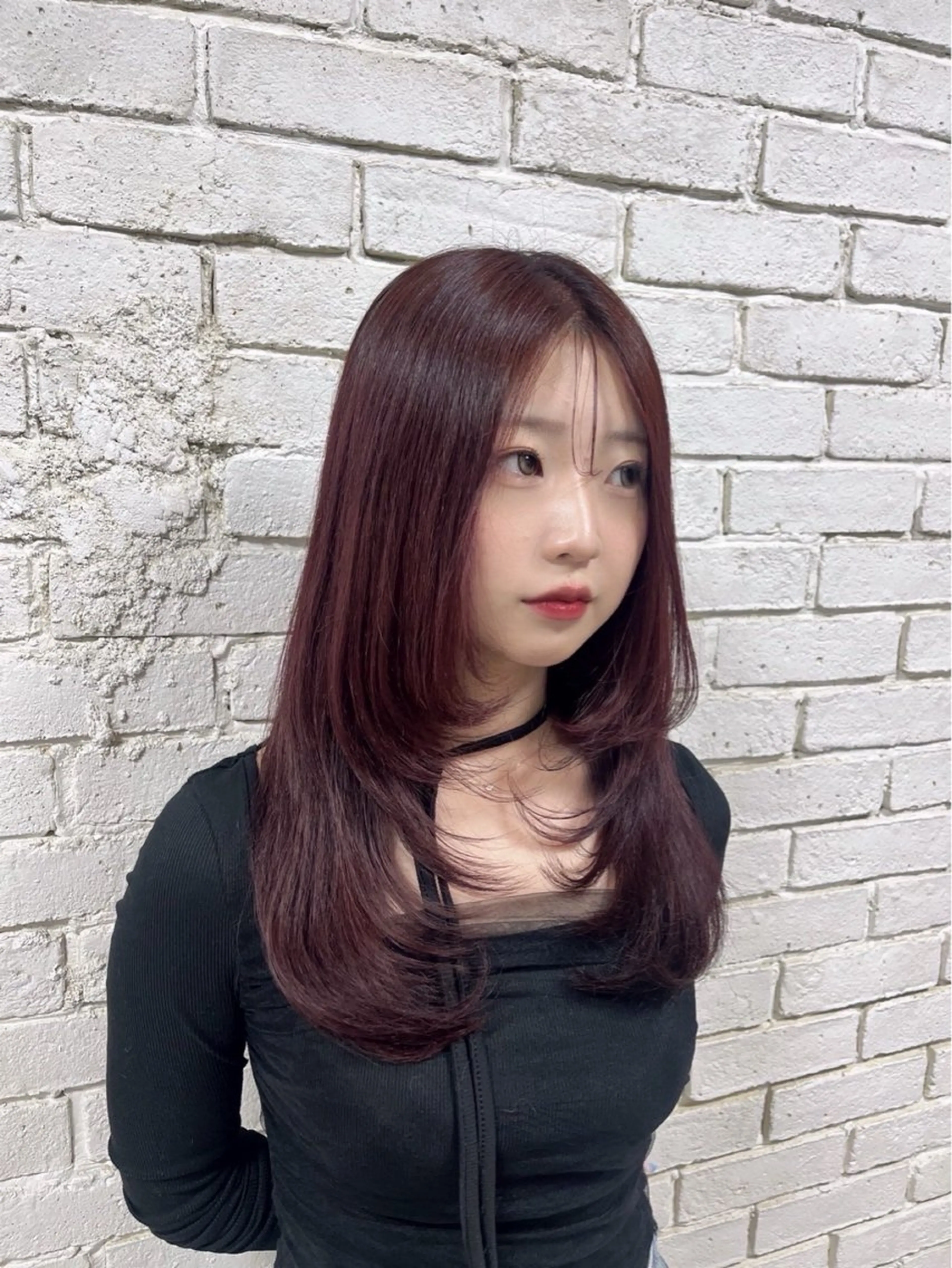 ロング カラー L STUDIO心斎橋店「エルスタジオ」所属・🦋韓国ヘア💙 RUNAのヘアスタイル