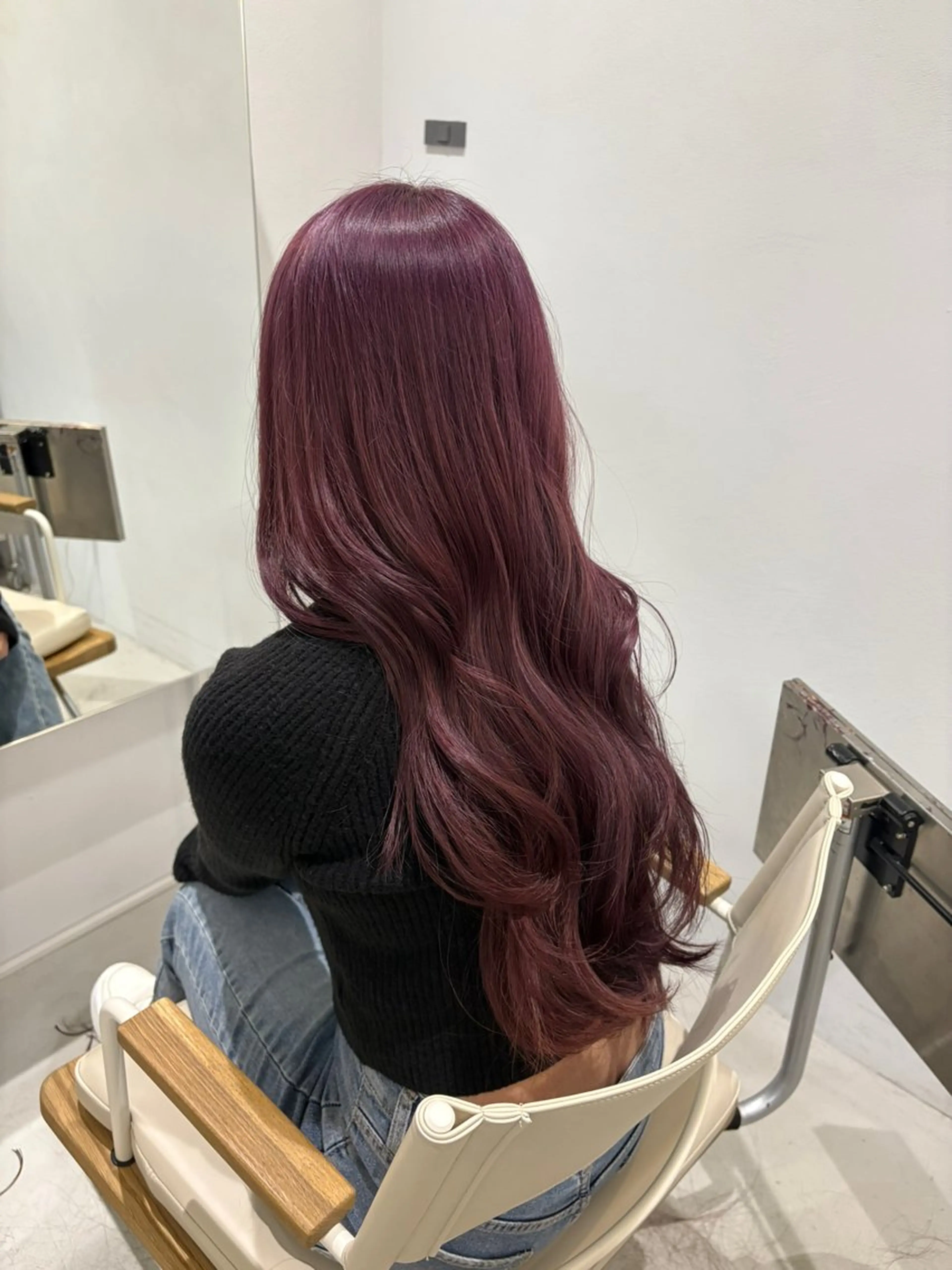 ロング カラー ヘアカラー トリートメント 透明感/艶髪カラー/ 韓国/rinaのヘアスタイル