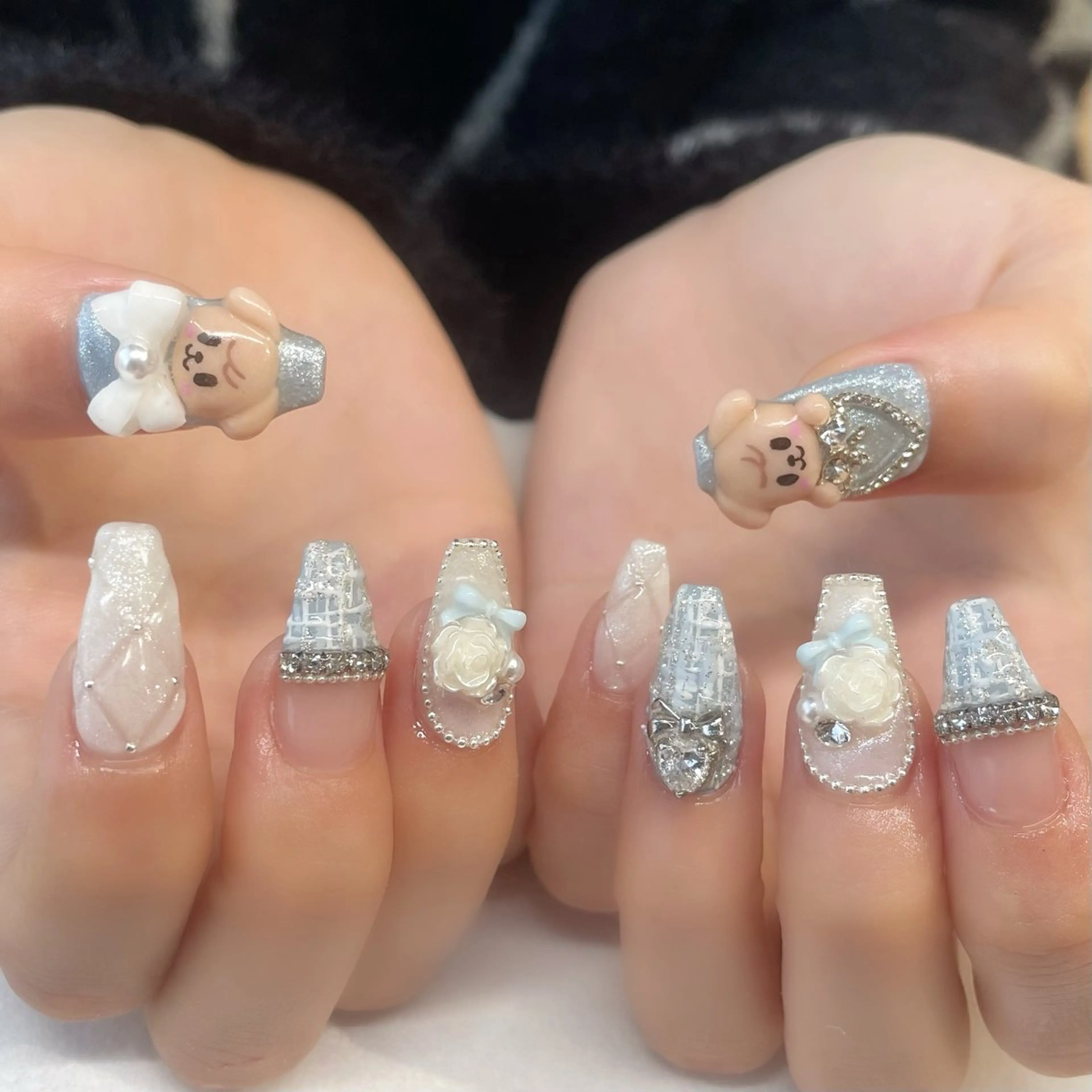 ネイル ハンドネイル 💎🐰 saki. m 🐰💎のネイルデザイン