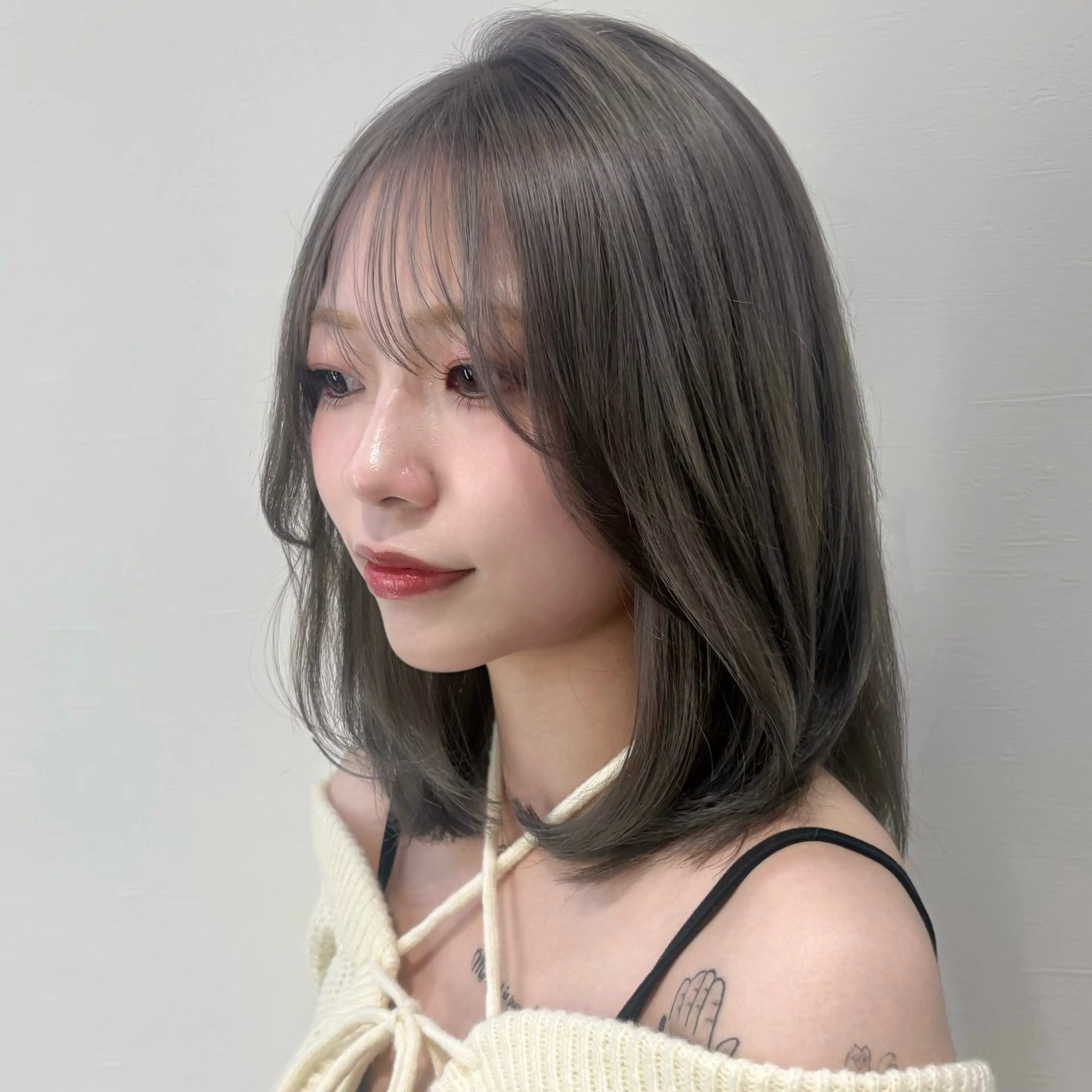 ミディアム 似合わせ前髪／ 小顔カット🎀そうのヘアスタイル