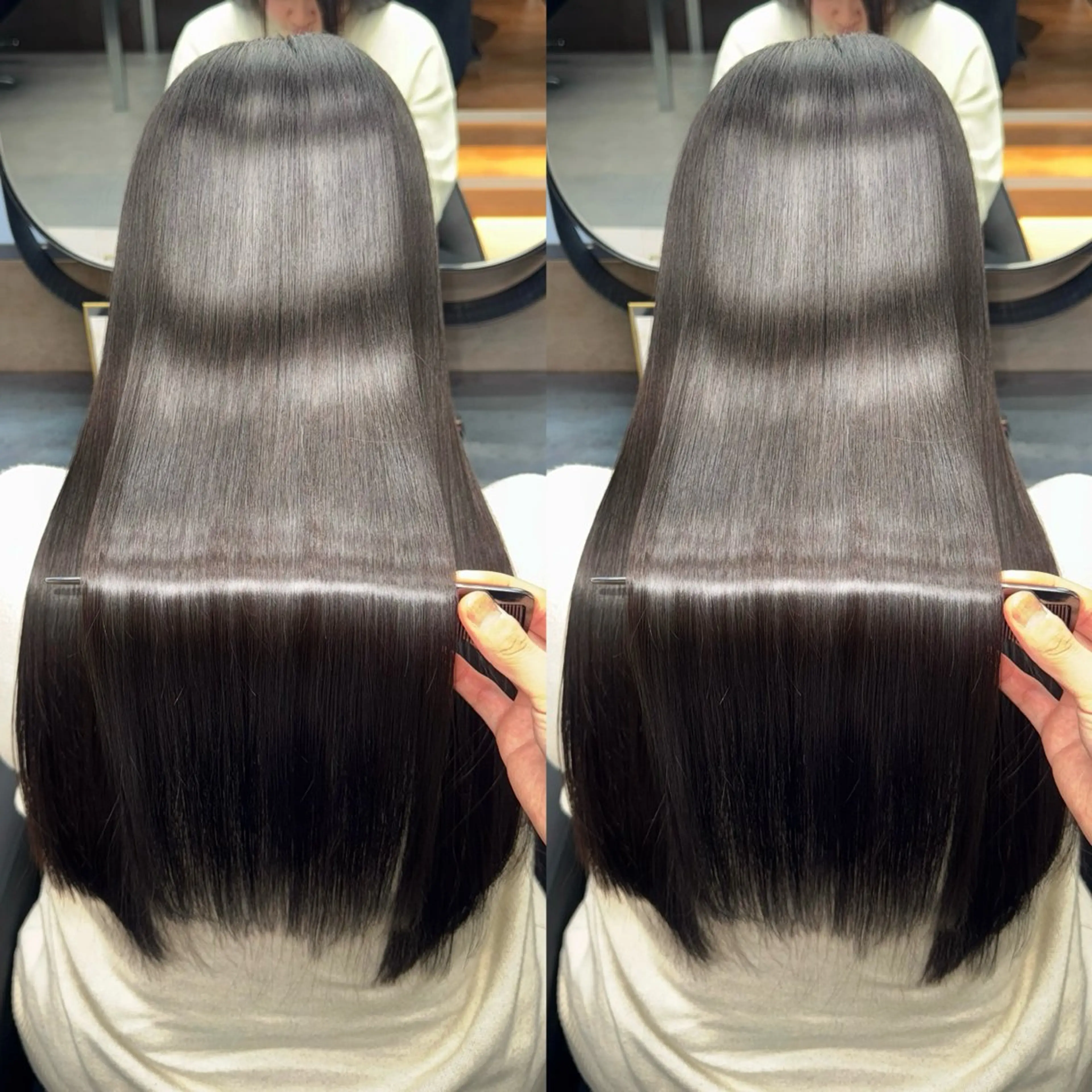 ロング カラー カット ヘアカラー 縮毛矯正 トリートメント 新宿/髪質改善支持率 Ｎｏ．1💍yasuのヘアスタイル