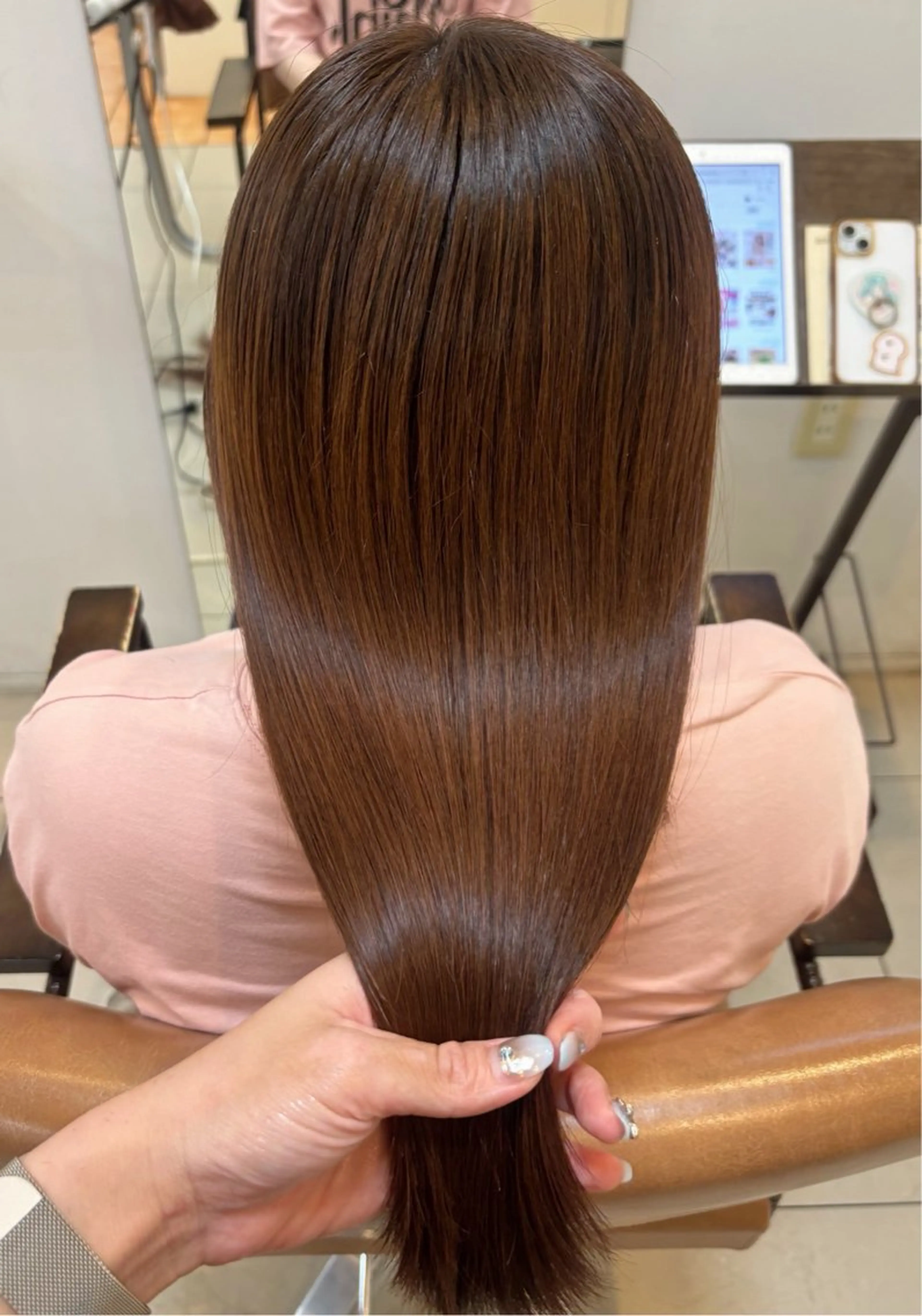 ミディアム カラー ブラウンカラー 髪質改善 トリートメント ヘアカラー トリートメント 頭皮×髪質改善 透明感カラー💎中村のヘアスタイル