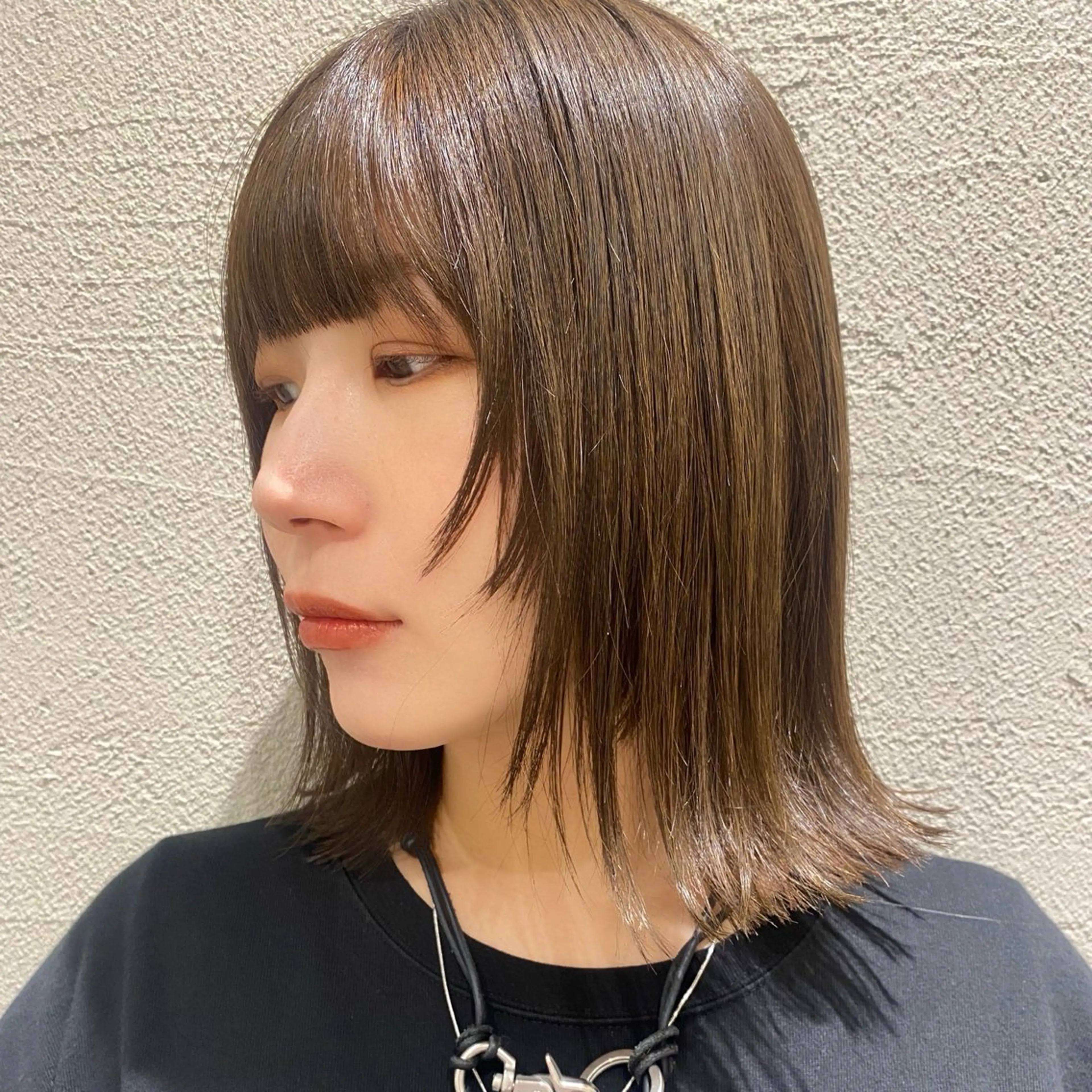 ミディアム カラー kiitos所属・透明感・脱赤味カラー ▫️雪野花のヘアスタイル