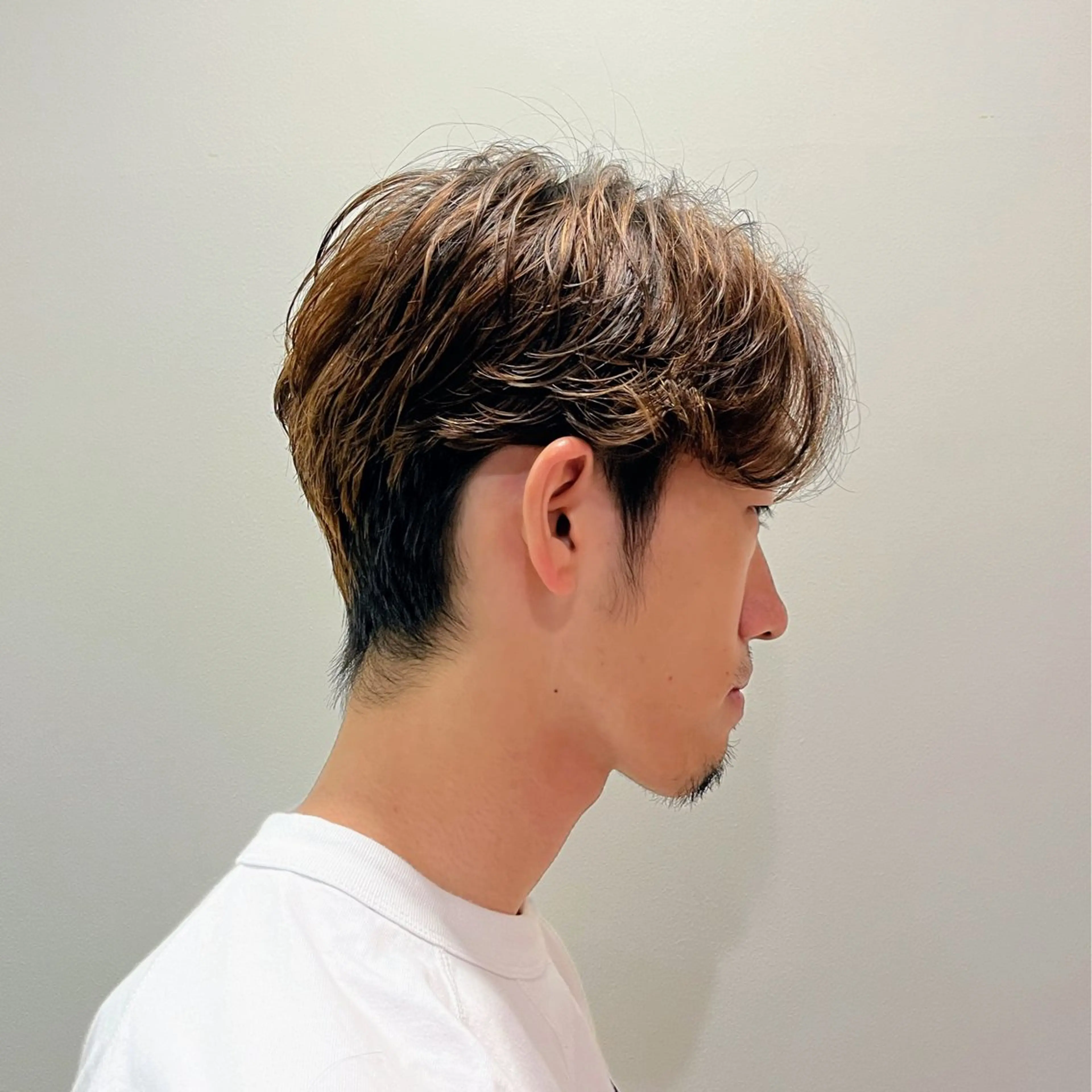 パーマ メンズ センターパート メンズパーマ 押上/ショート・ボブ /パーマ/山口卓朗のヘアスタイル
