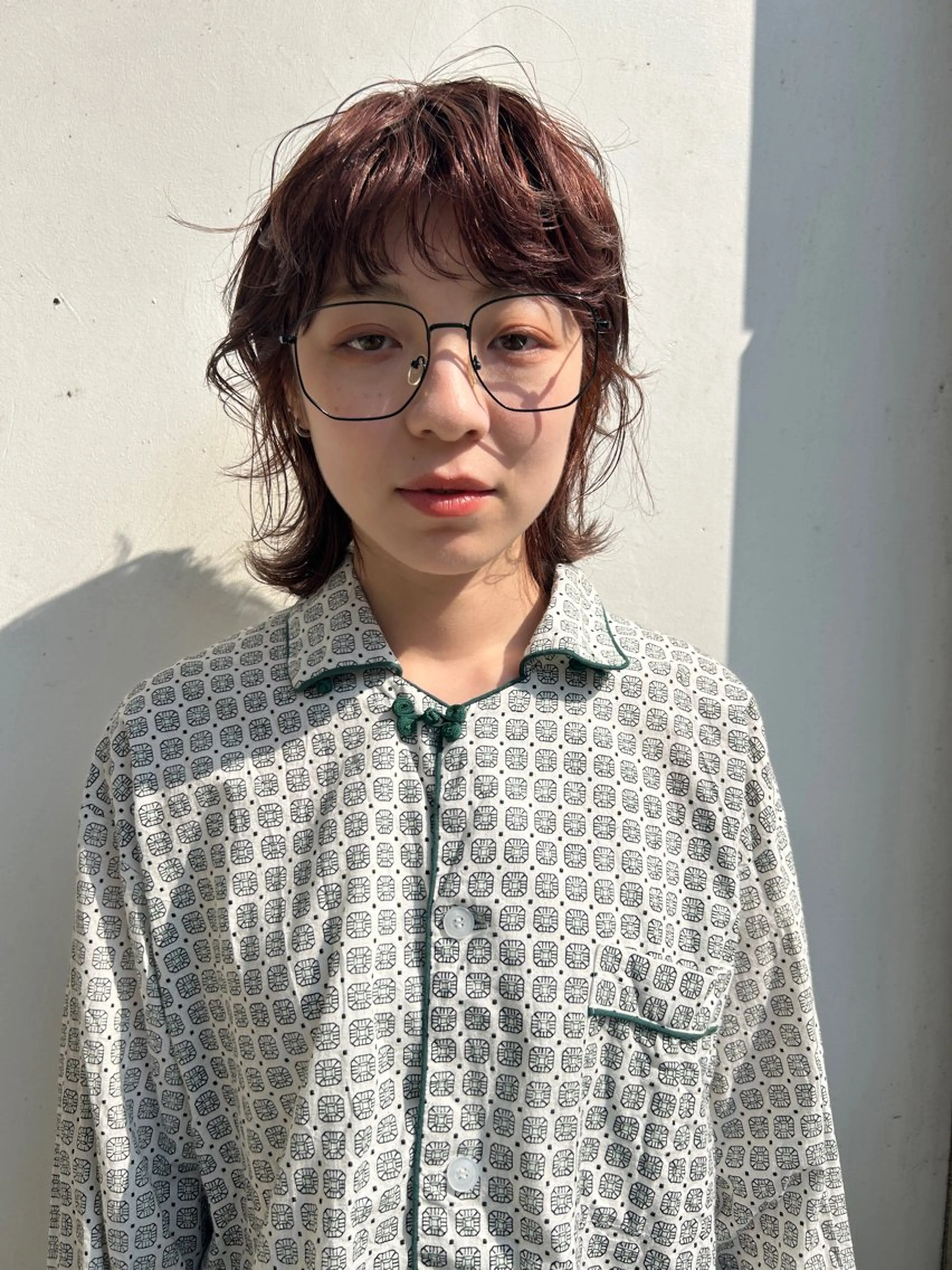 ショート カラー ブラウンカラー ピンクカラー ピンクブラウン 澤田 奈々子のヘアスタイル