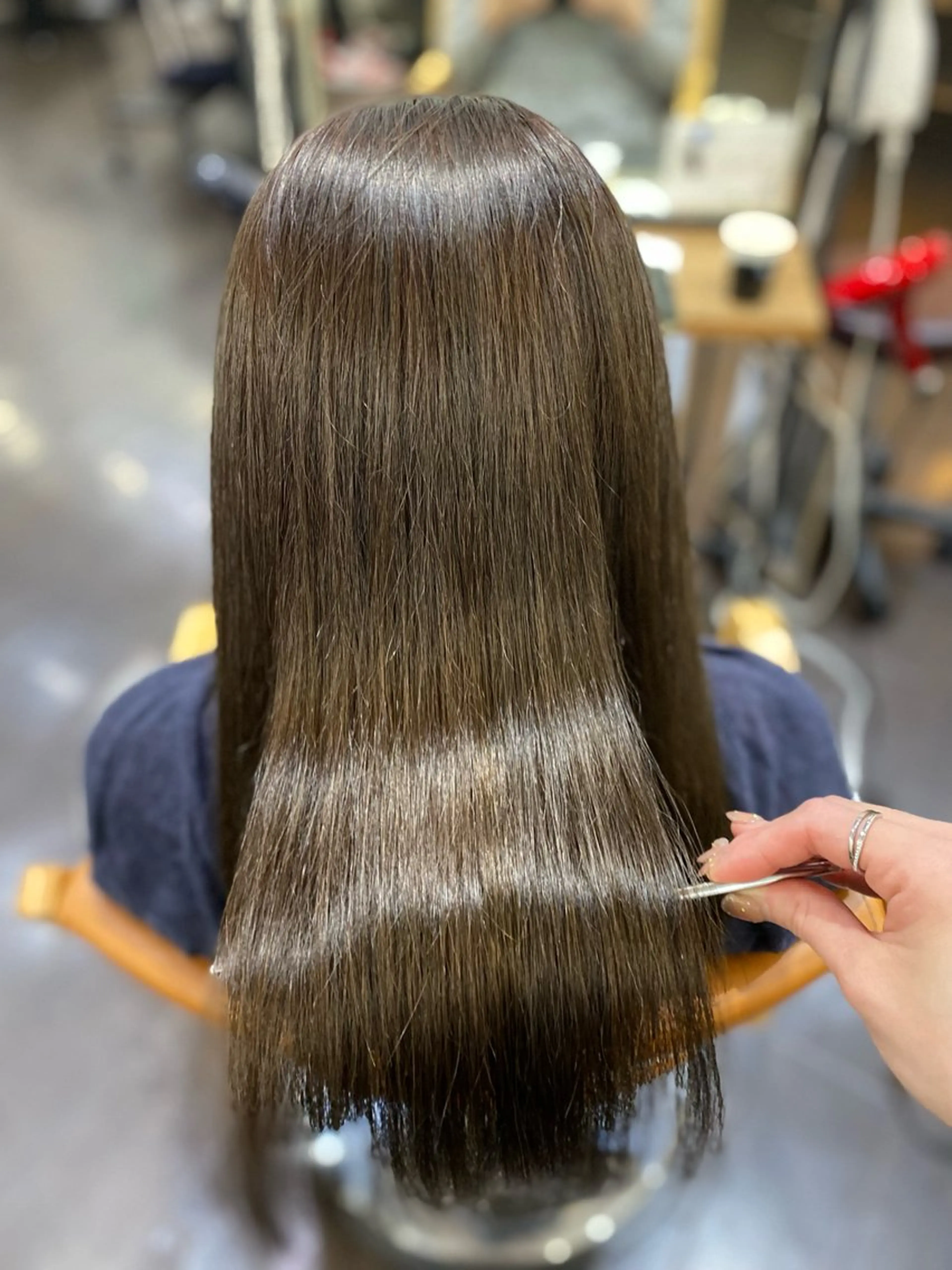 ロング カラー 透明感カラー名駅 名駅みゆのヘアスタイル