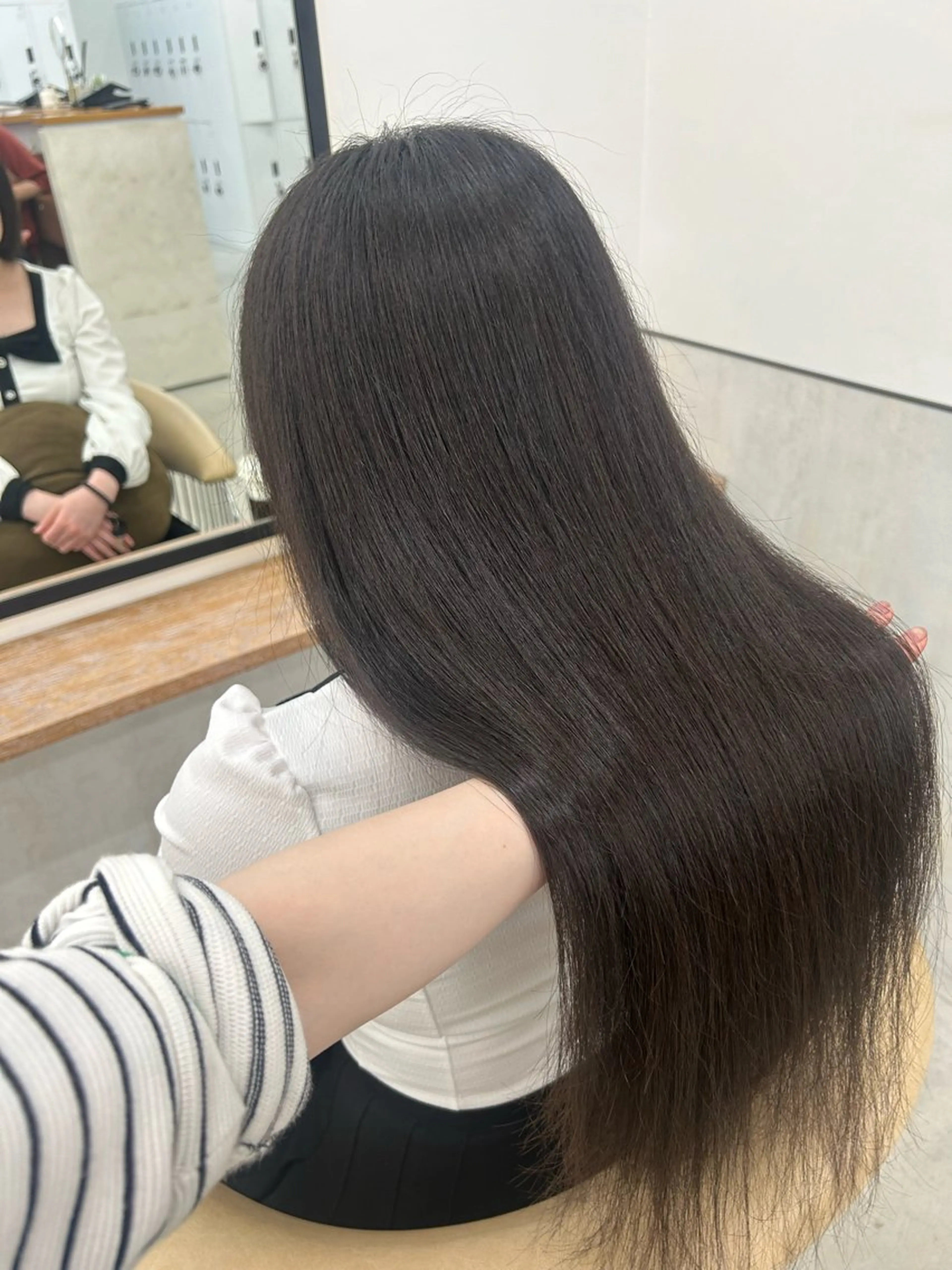 ロング ボブ/縮毛矯正/艶髪 /さのまなみのヘアスタイル