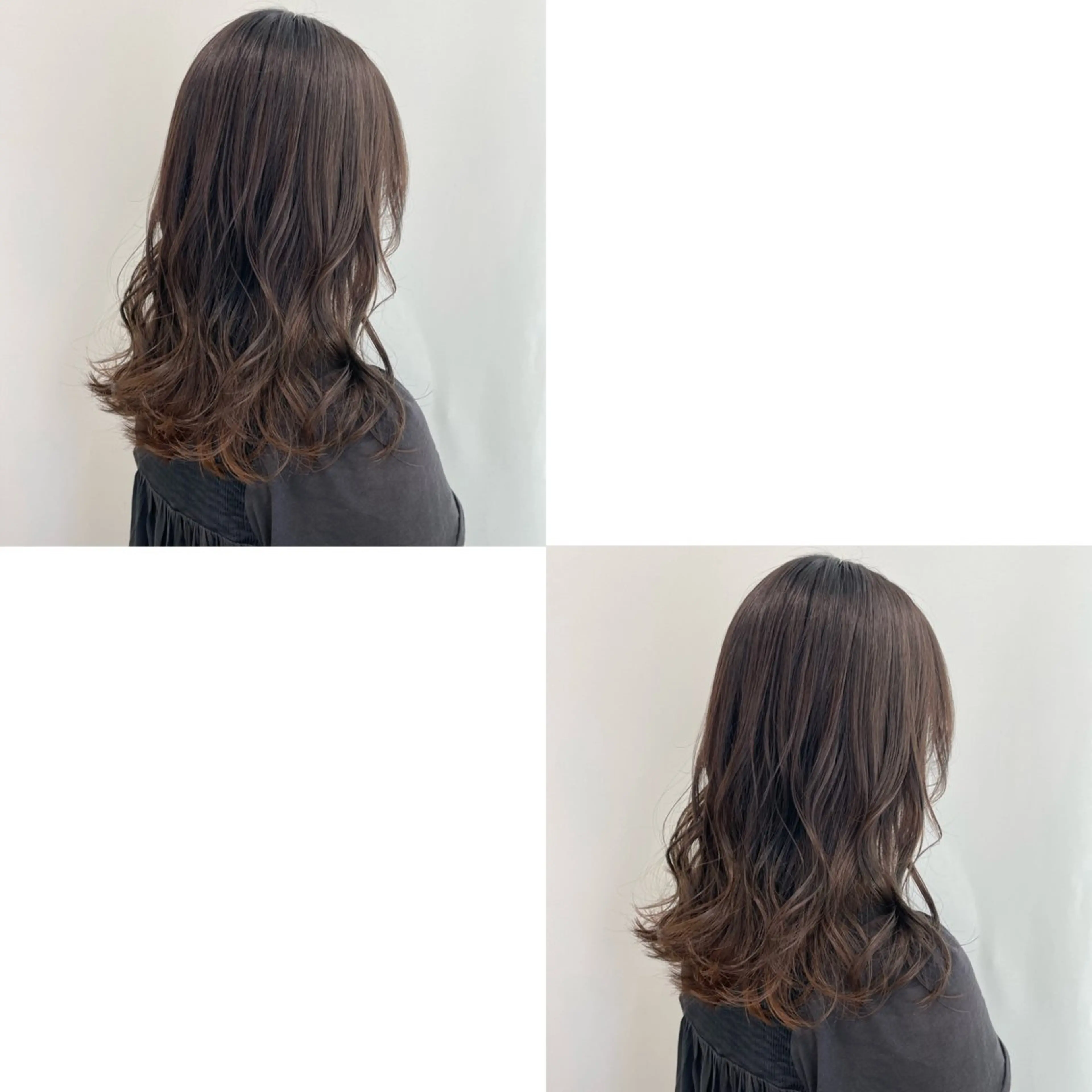 セミロング カラー ヘアカラー トリートメント 青沼夏未/オリーブ/ 寒色カラーのその他イメージ