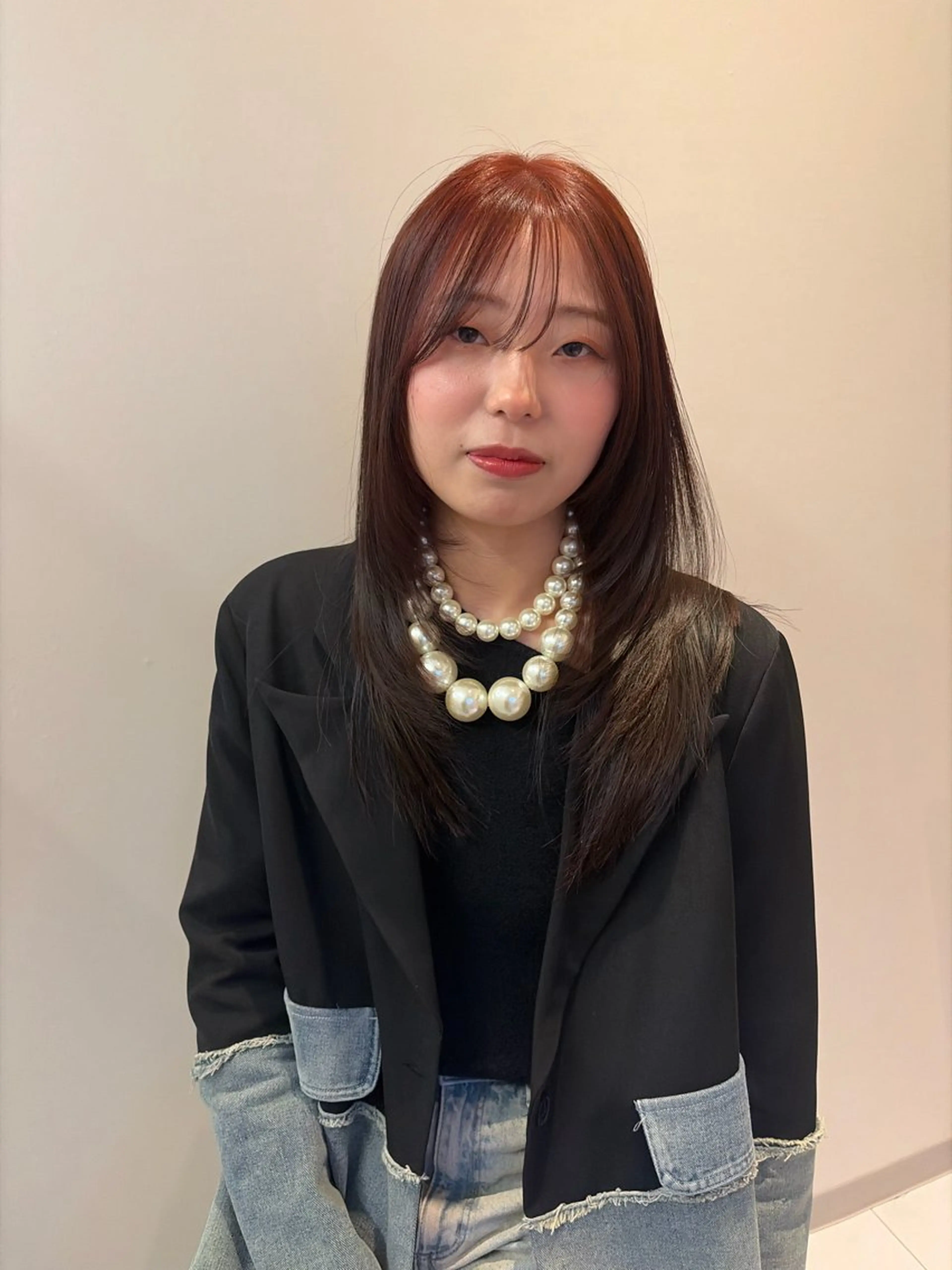 ロング カット ヘアカラー トリートメント ａｉｋａ🐩 /艶カラー/レイヤーのヘアスタイル