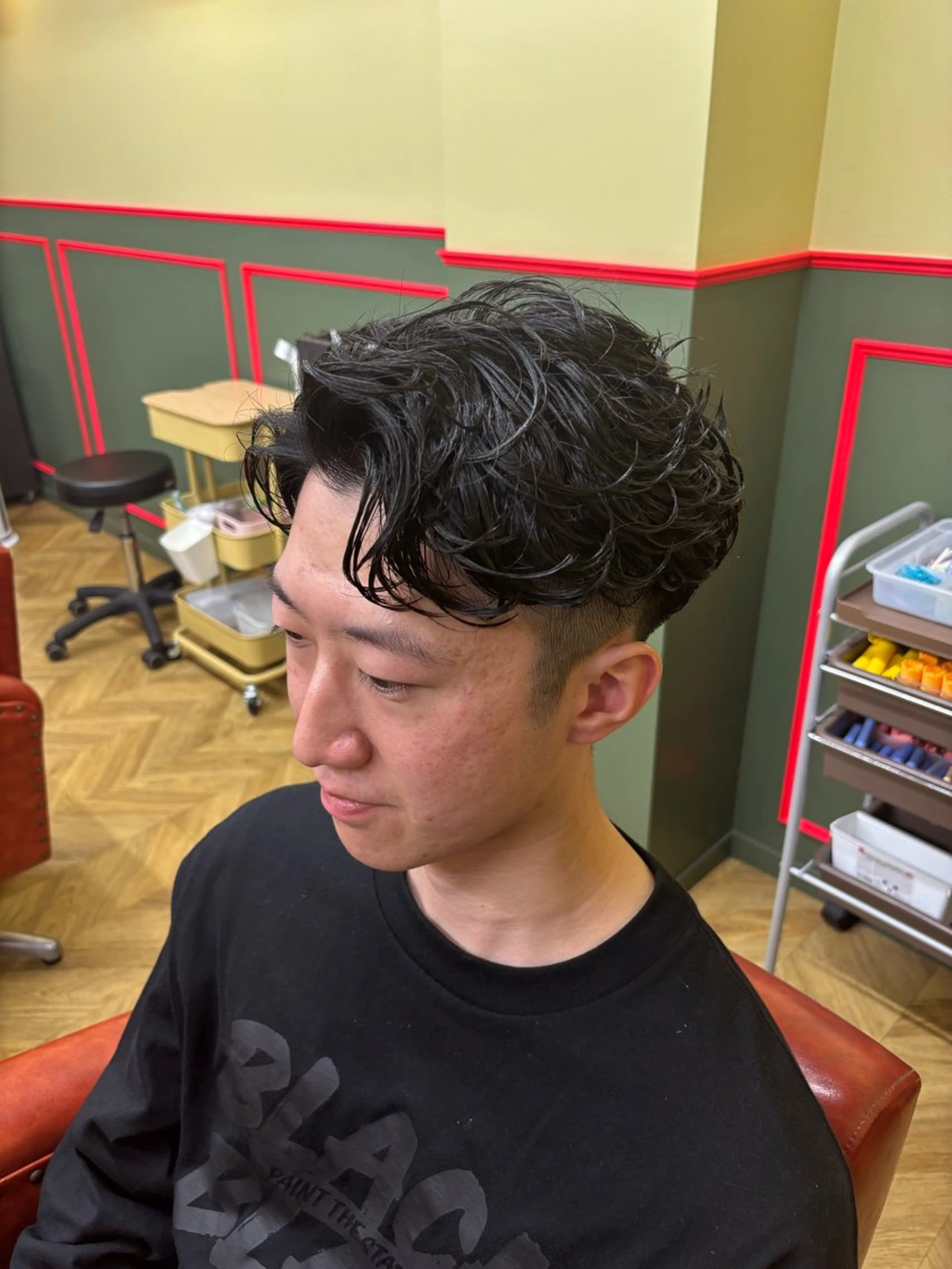 パーマ メンズ ビジネス メンズパーマ cure 船橋店所属・メンズヘア/艶カラー /ブリーチ/魁人のヘアスタイル