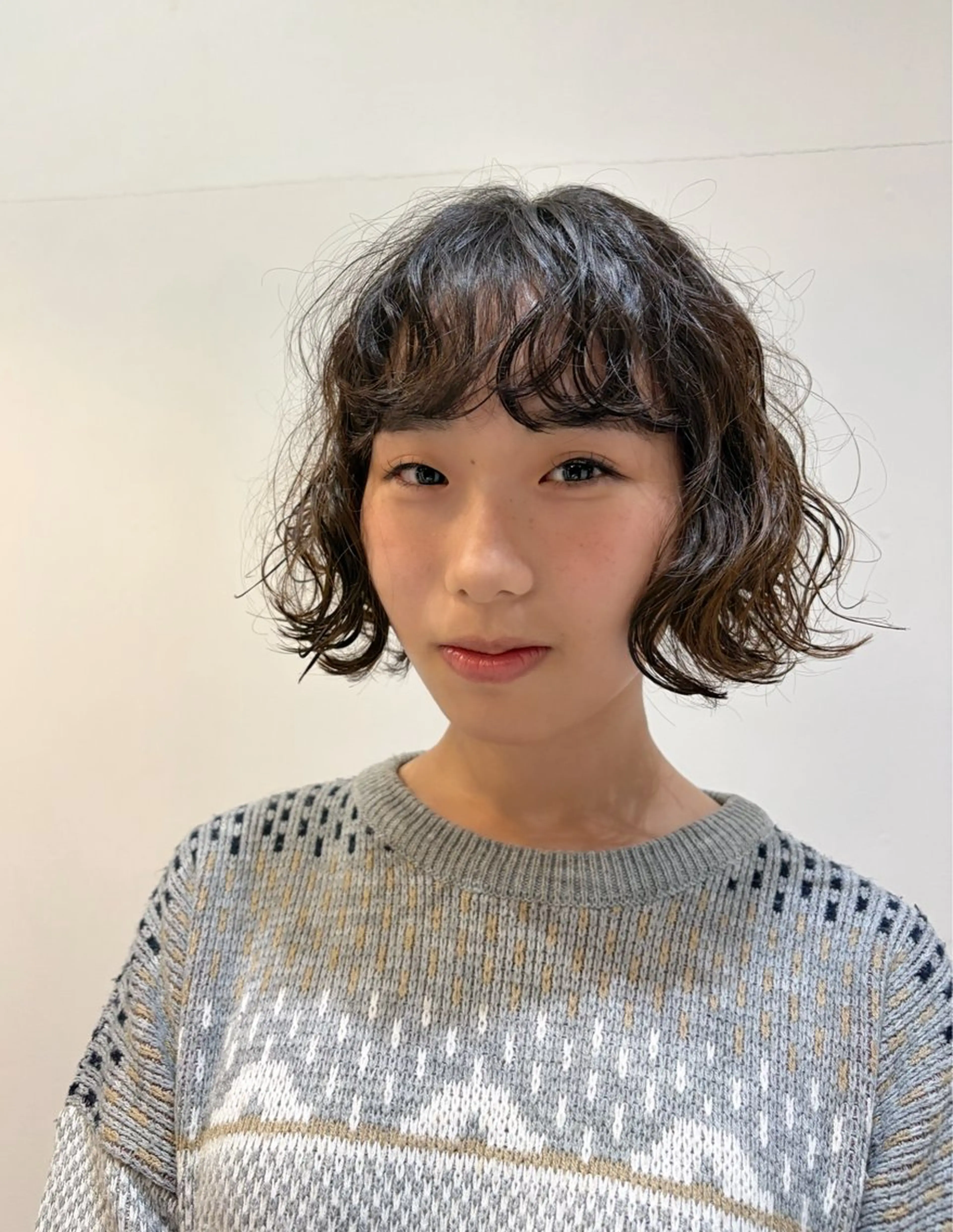 パーマ ボブ カット パーマ トリートメント ♡オシャ髪♡AI ✂️newi町田のヘアスタイル