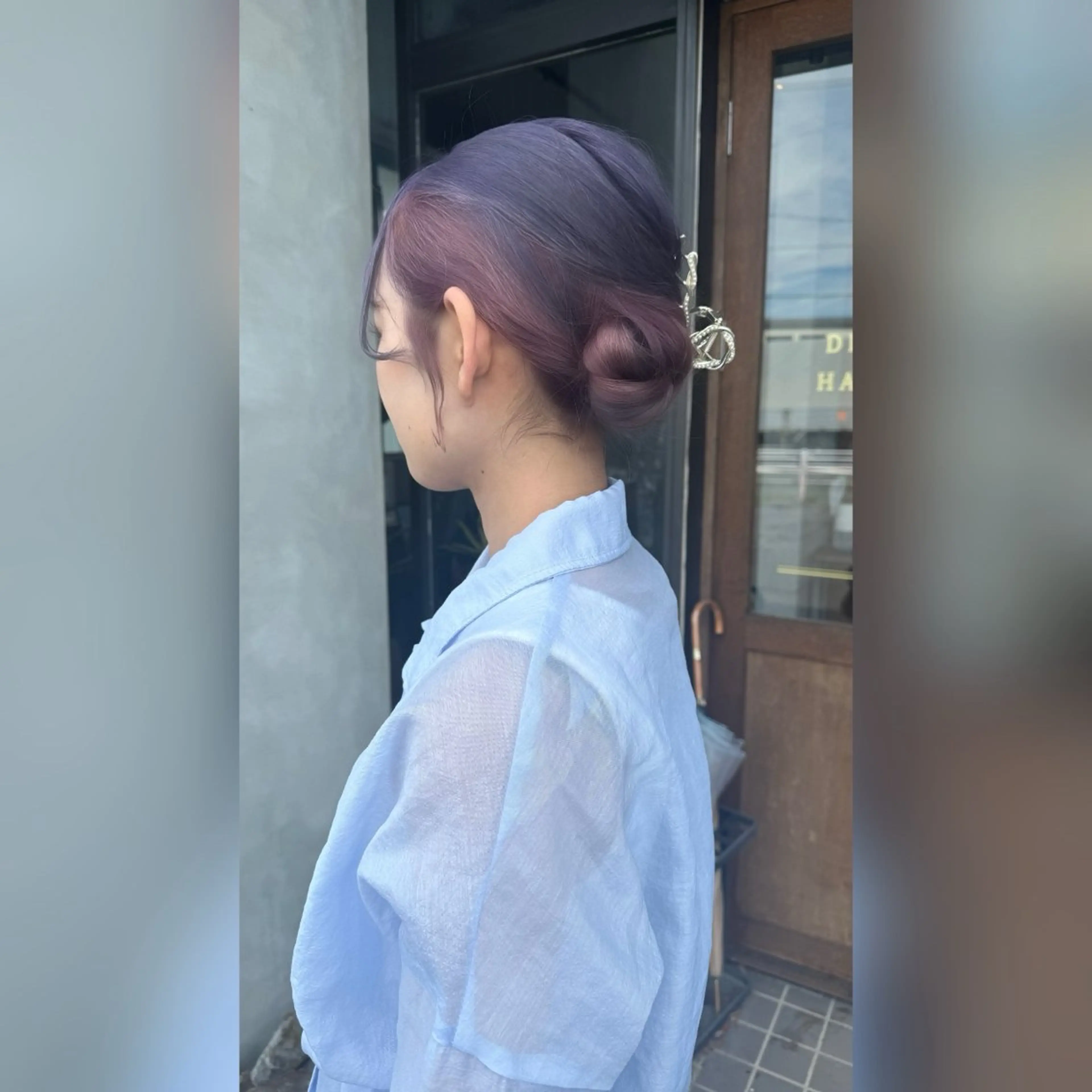 ロング カラー ベージュカラー ピンクカラー パープルカラー カラー/ 髪質改善/新吾ありさのヘアスタイル