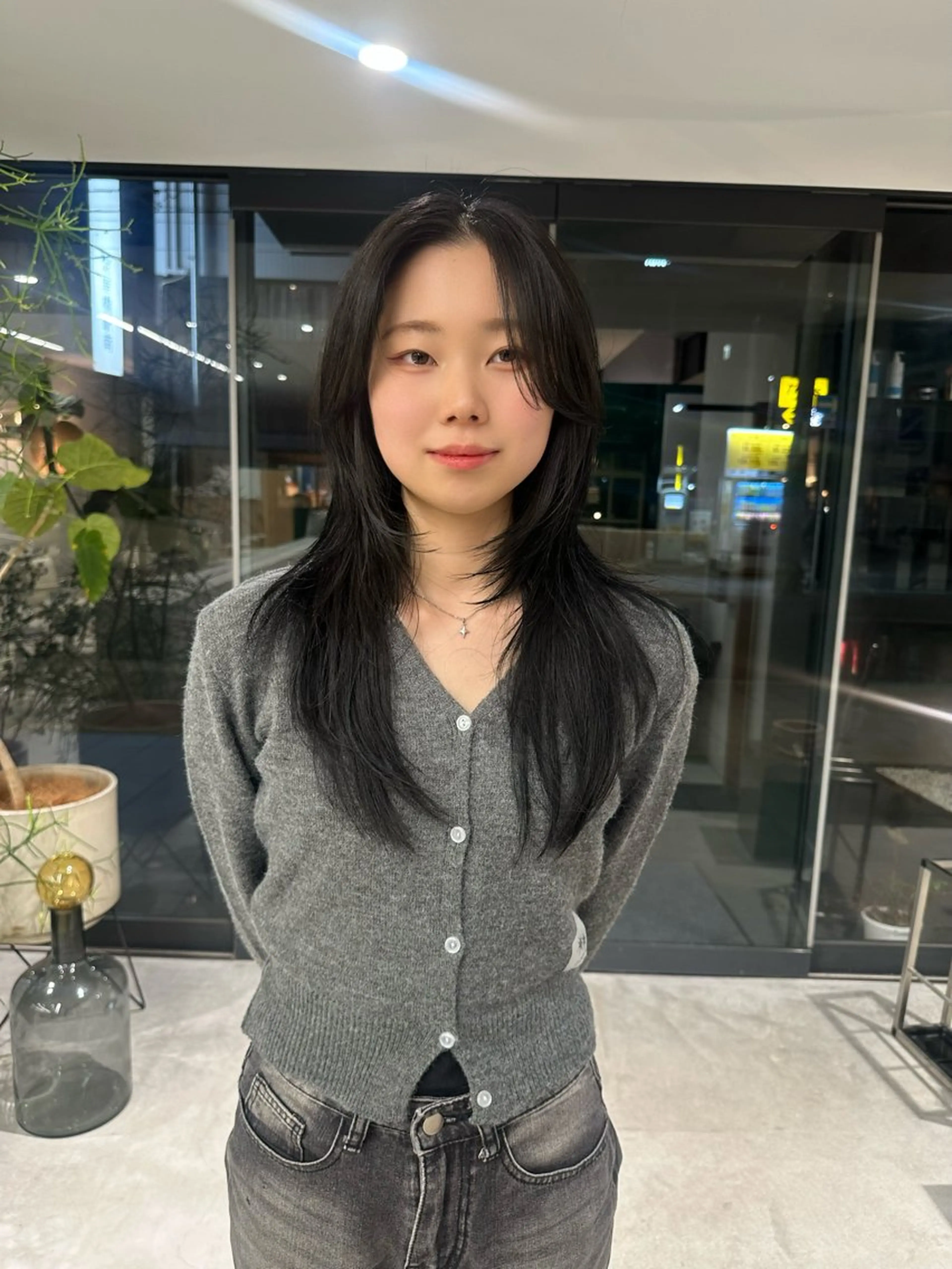 ロング カラー カット ヘアカラー トリートメント M所属・ハイトーン/透け感 カラー🎀真香のヘアスタイル