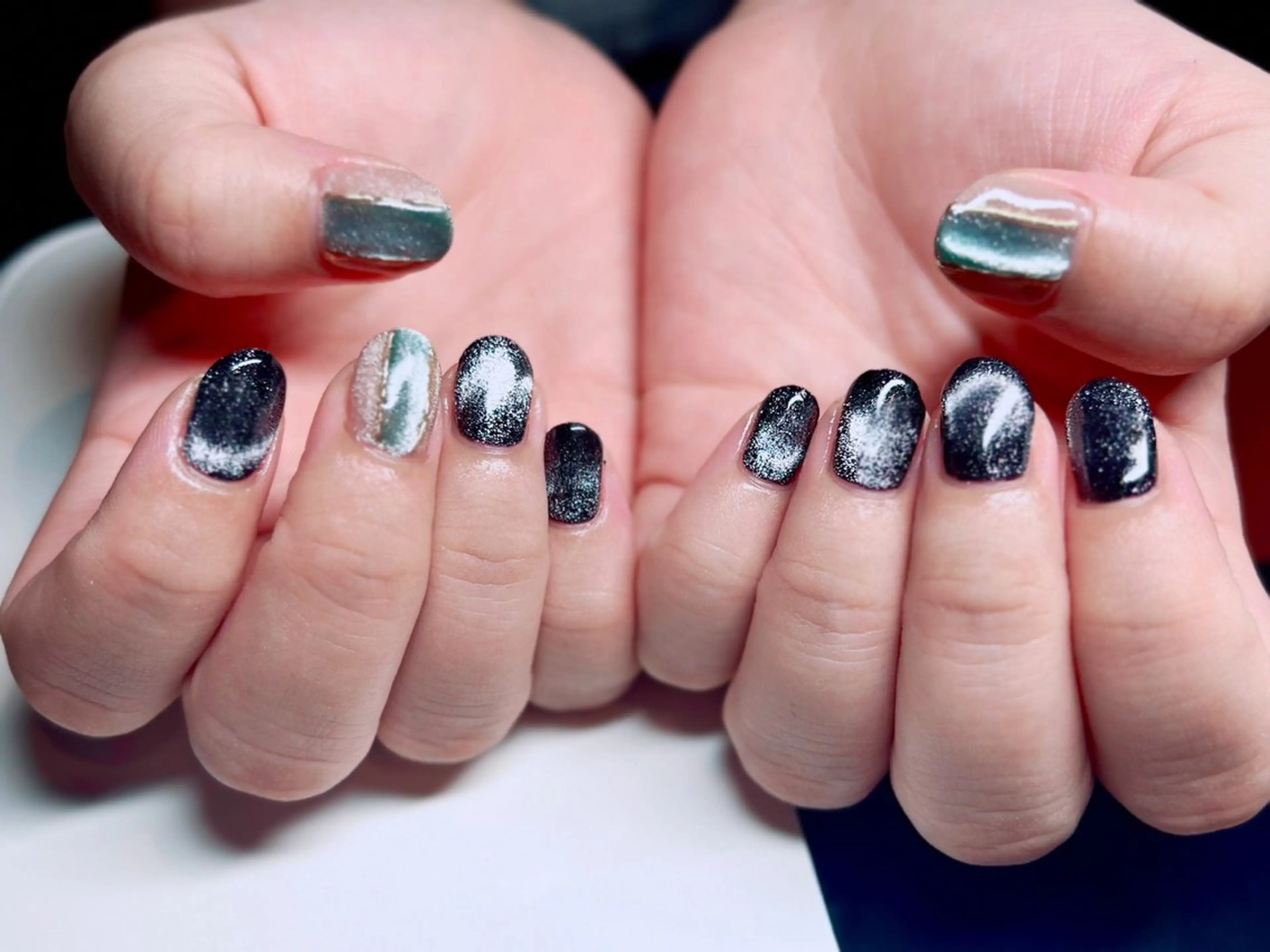 ネイル アートネイル ジェルネイル マグネットネイル Bar CLAN -Nail-所属・AMUCI NAIL Shihomiのネイルデザイン