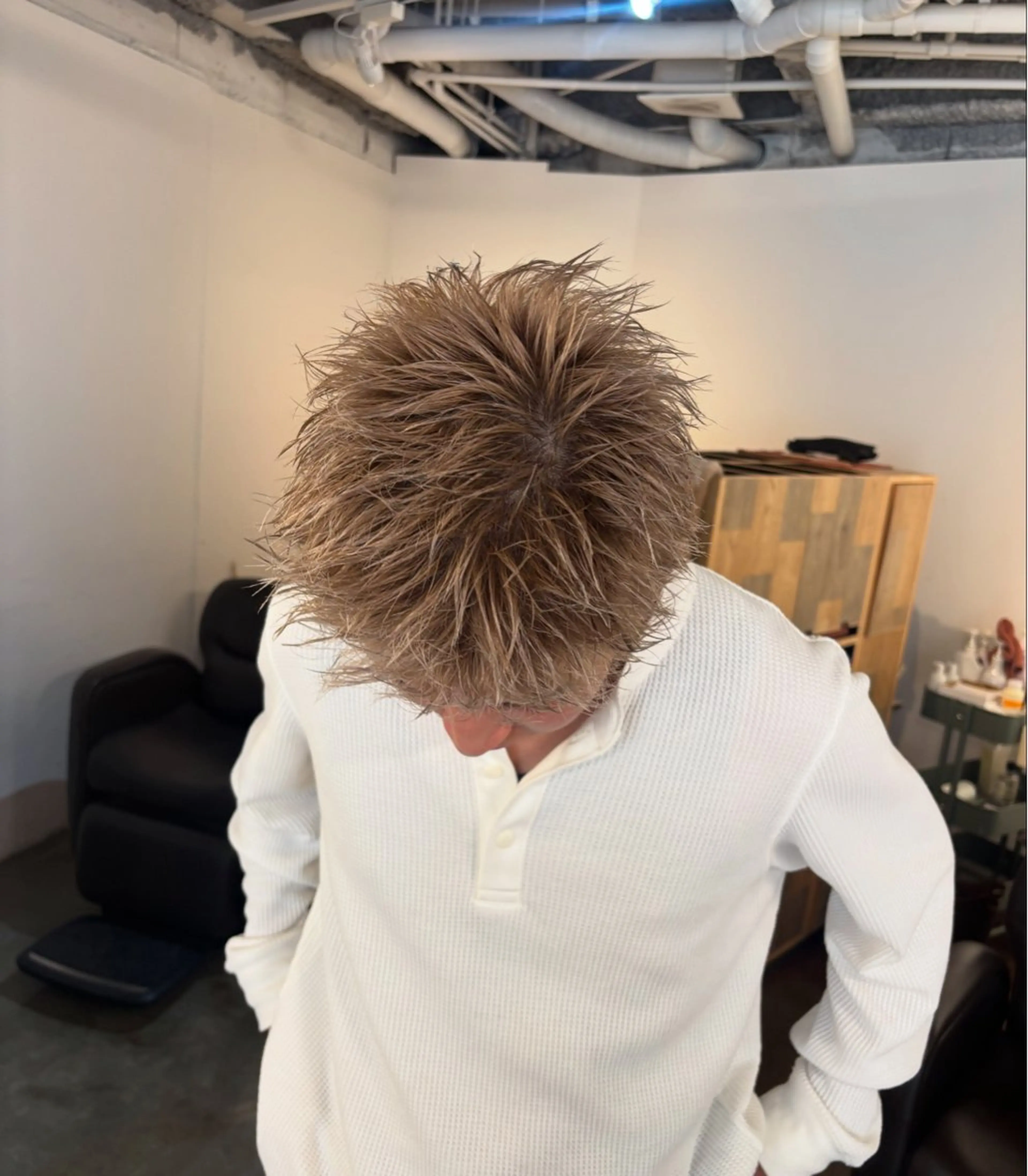 カラー メンズ カット ヘアカラー トレンドパーマ /大阪/福島駅/りなのヘアスタイル