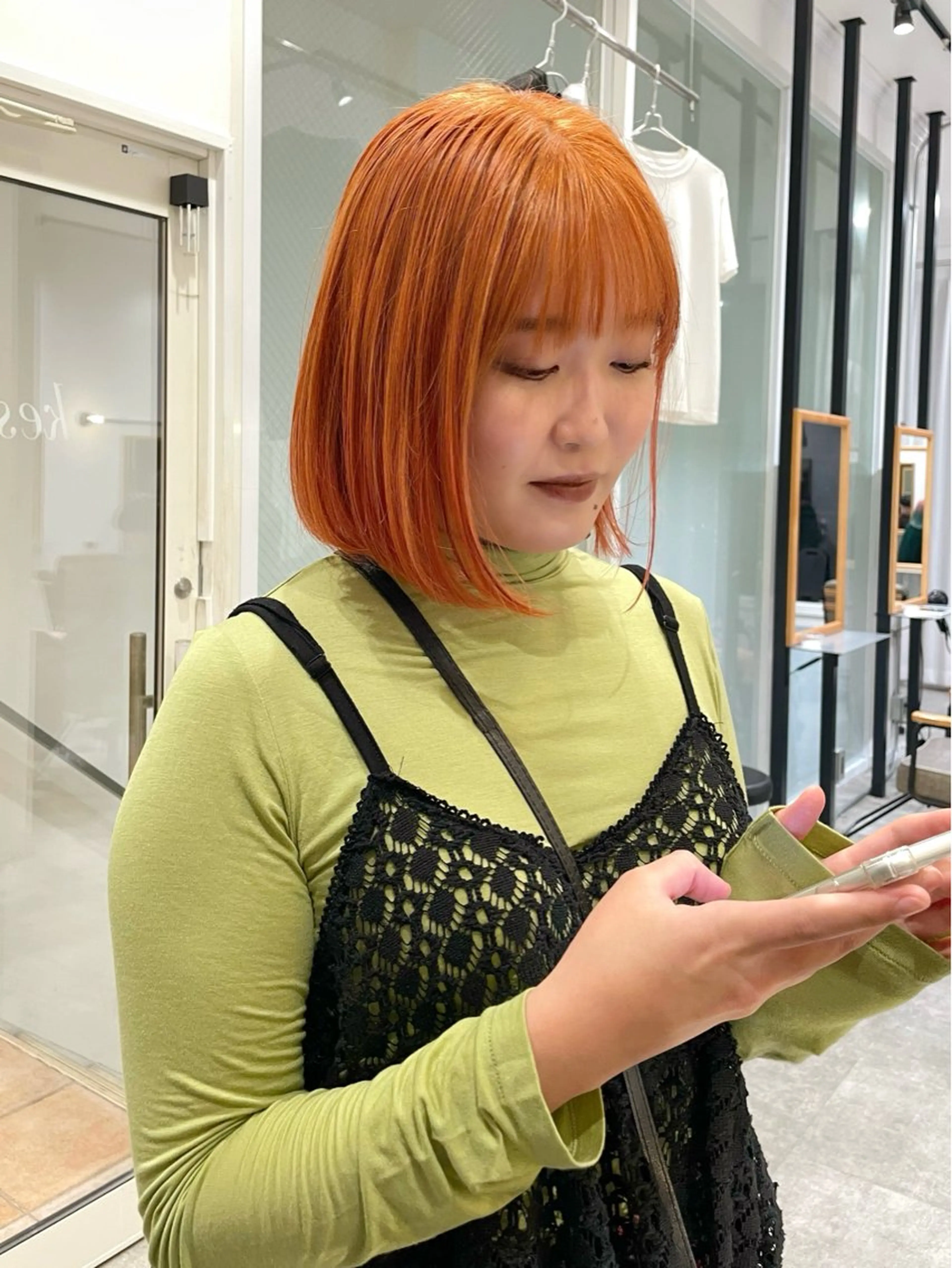 ショート カラー カット ヘアカラー トリートメント KAZU keshiki大名のヘアスタイル