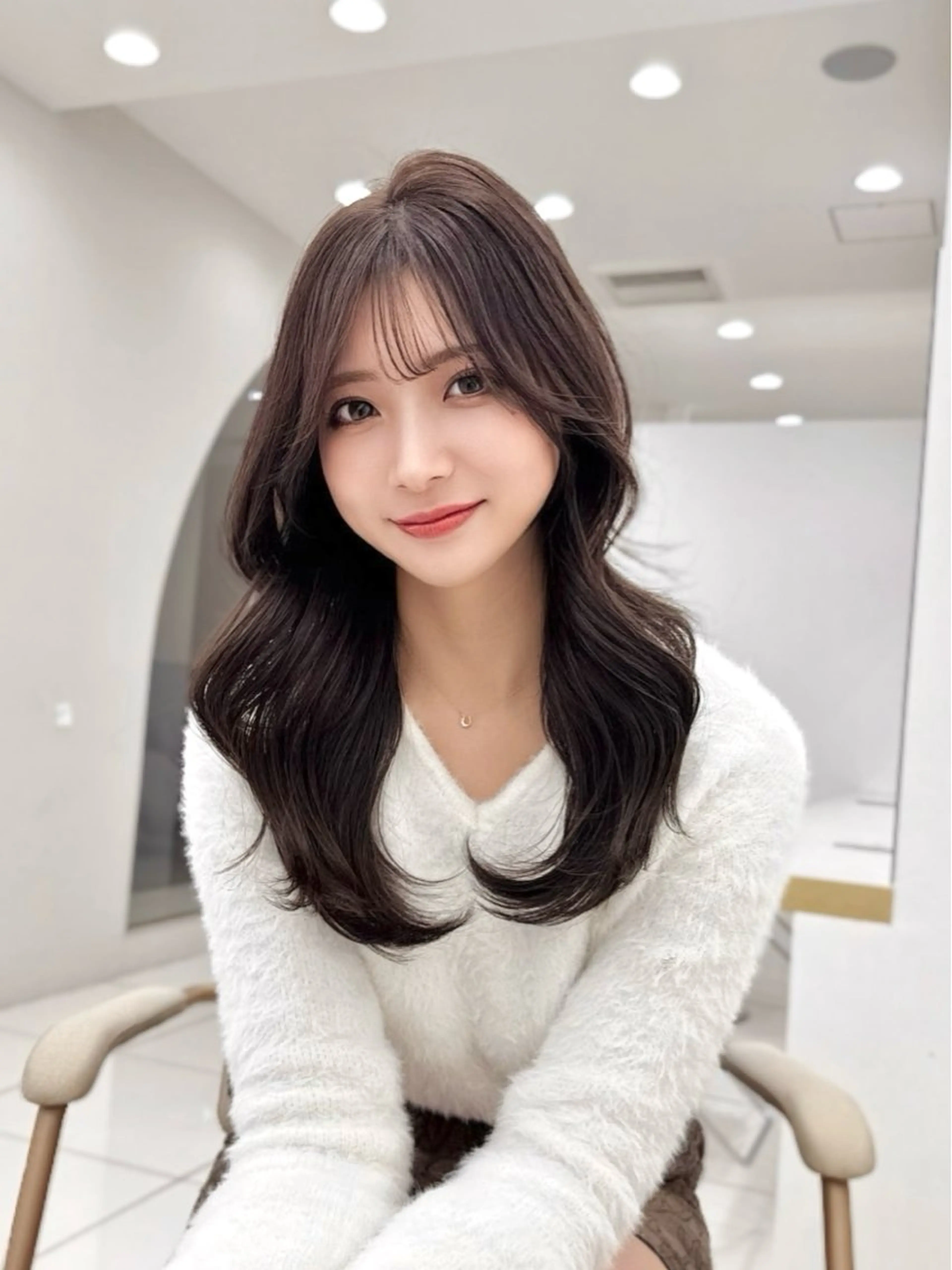 ロング カラー MAEUL NAGOYA所属・前髪顔周り/レイヤー 韓国/桔川恒のヘアスタイル