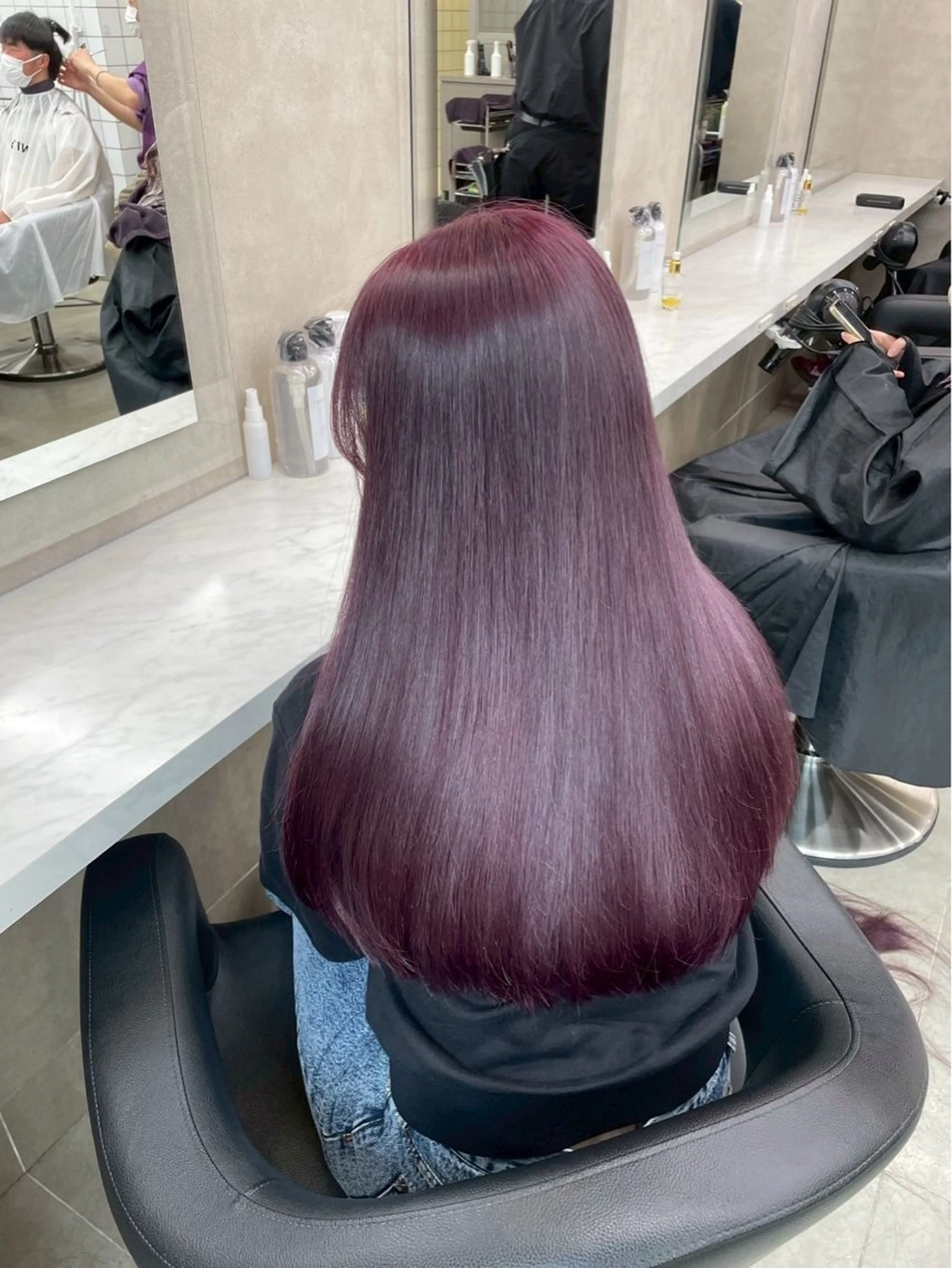 ロング カラー ベージュカラー ブリーチ 透明感カラー ダブルカラー 髪質改善 ヘアカラー モテ艶🤍透明感 レイヤー🤍ボブのヘアスタイル