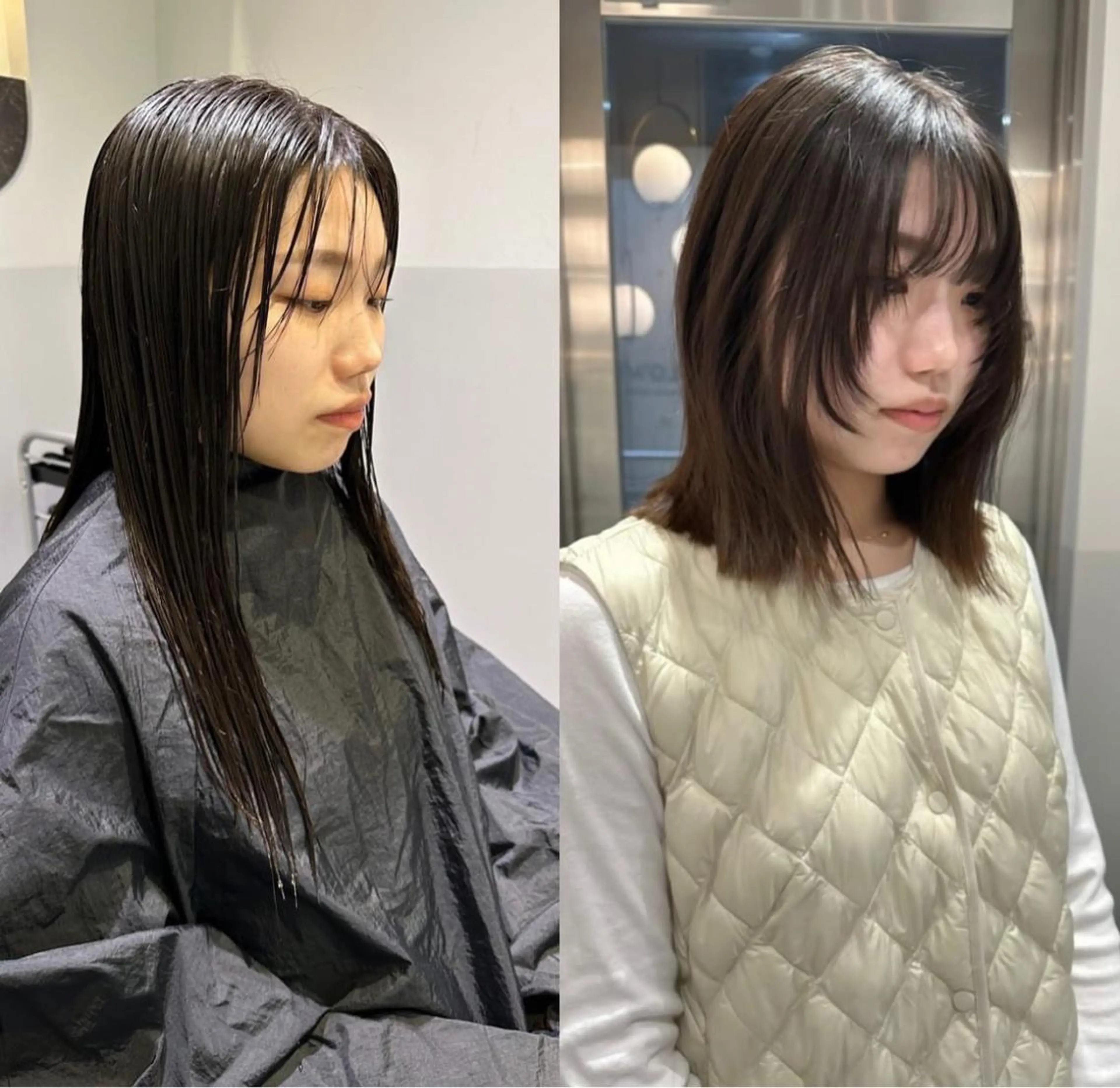 ミディアム ୨୧柔らかいカラー nozomi ୨୧のヘアスタイル