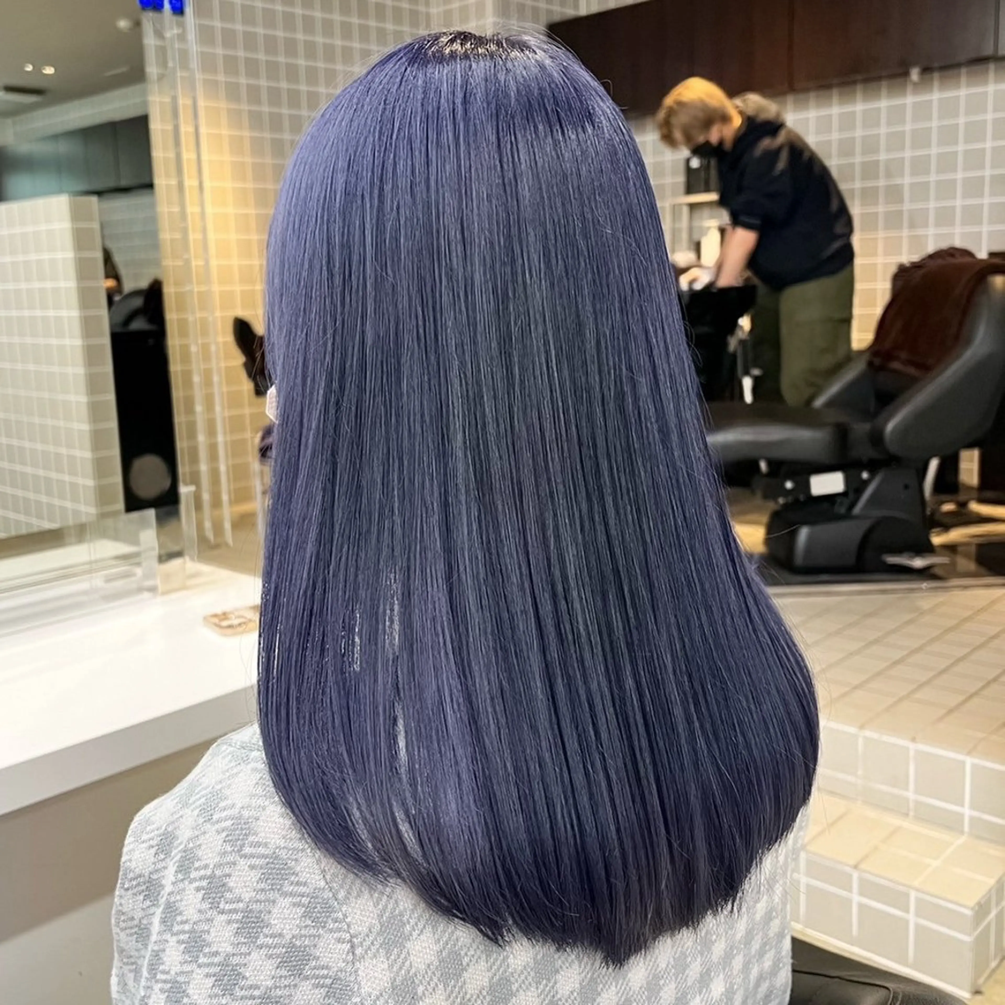 ロング カラー 韓国風艶髪🎀 暖色カラー🤍のヘアスタイル