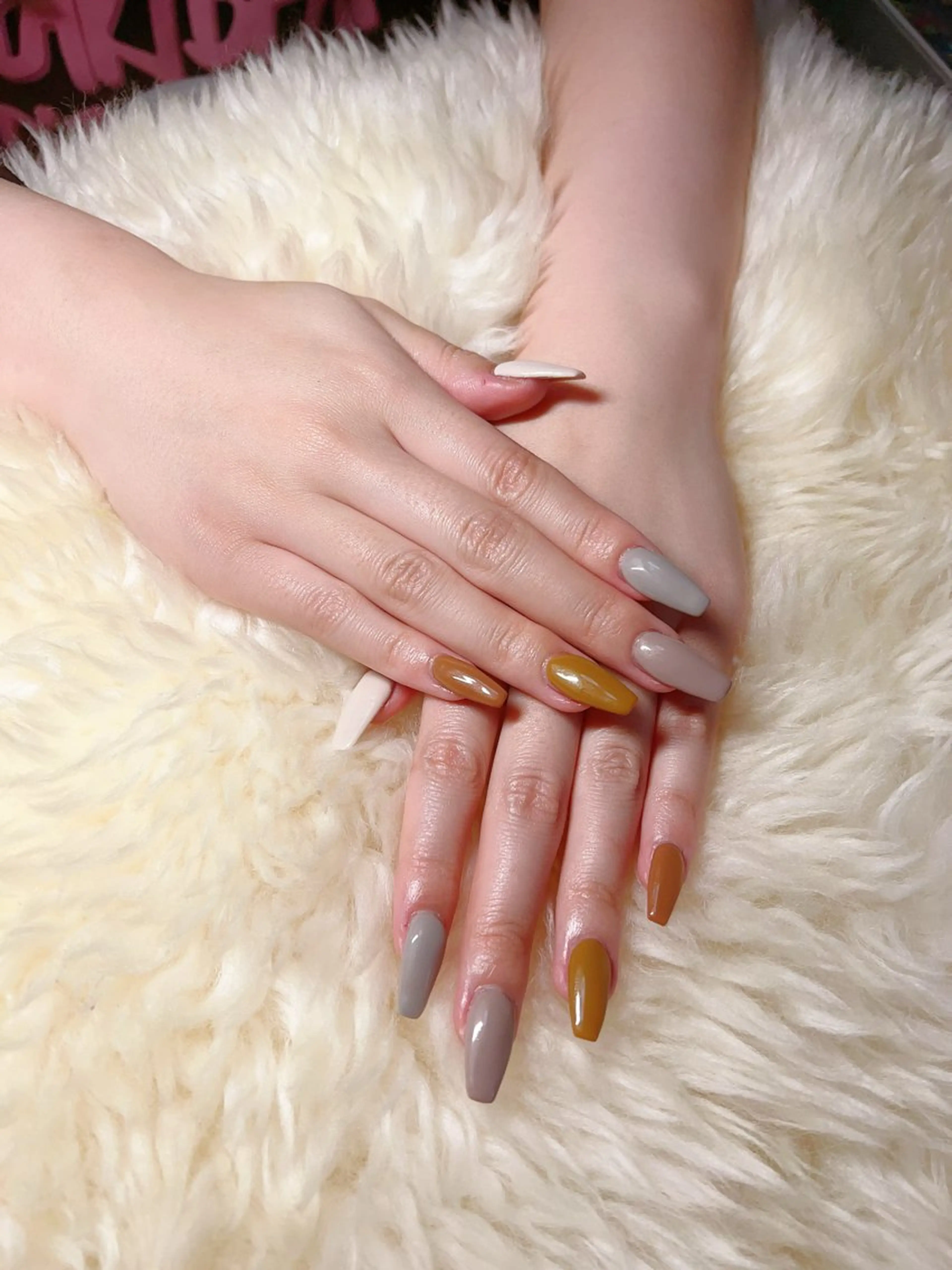 ロング ハンドネイル ハンドケア 💜MIYA nail川崎店のネイルデザイン