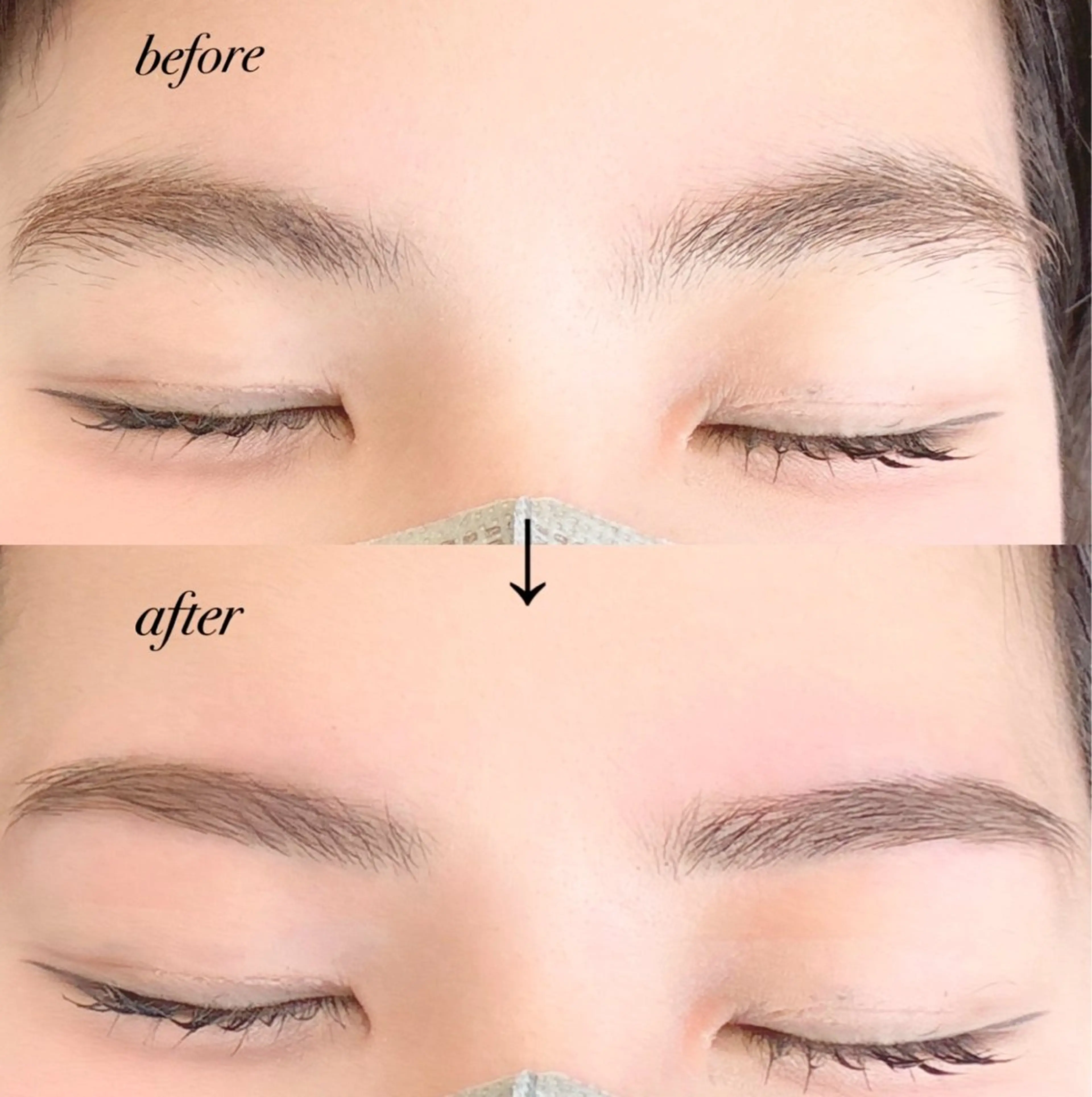 アイブロウ ワックス脱毛 Genesis Plus大津京店のマツエク・マツパデザイン