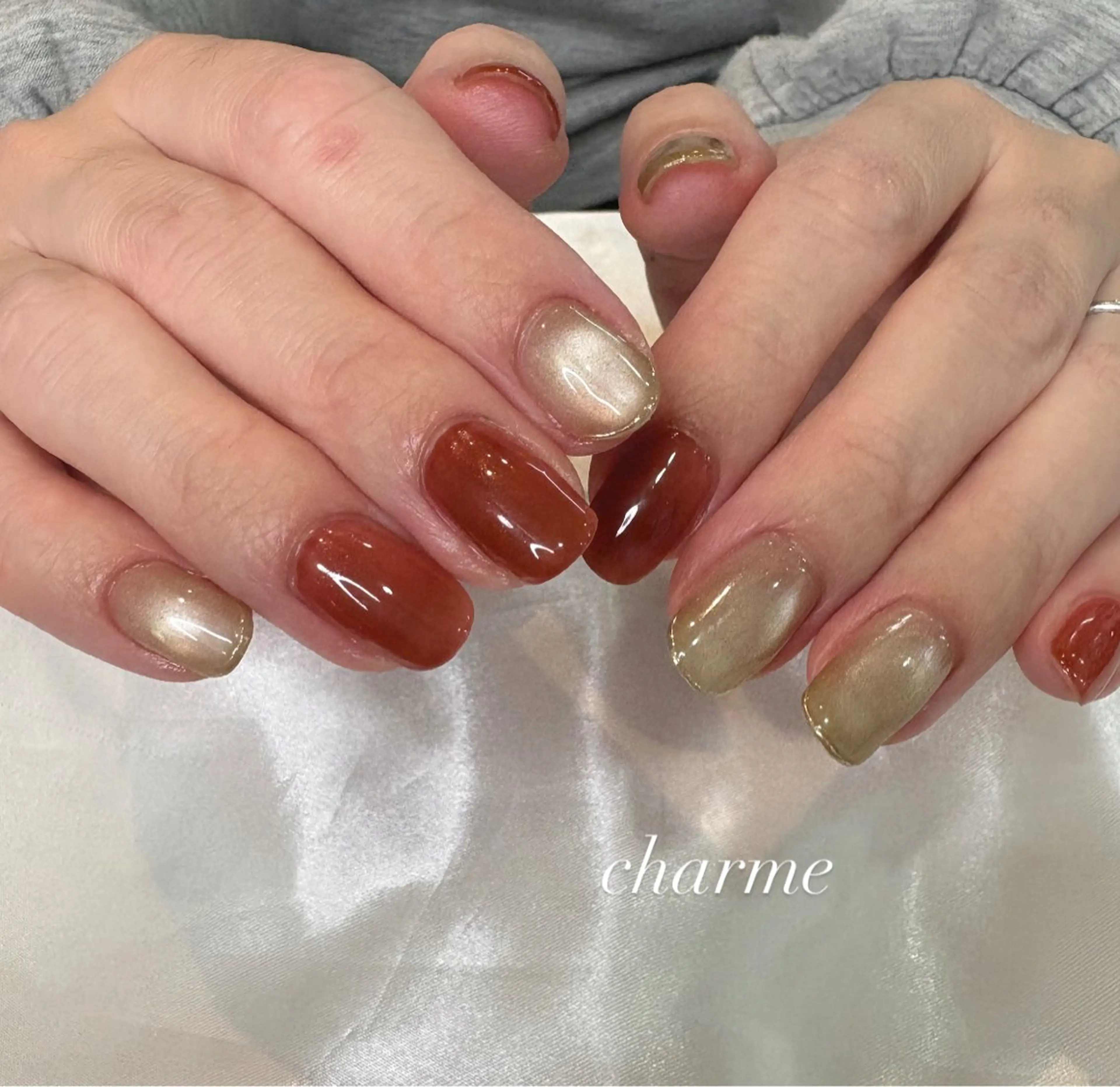 ネイル ハンドネイル charme newstaffのネイルデザイン