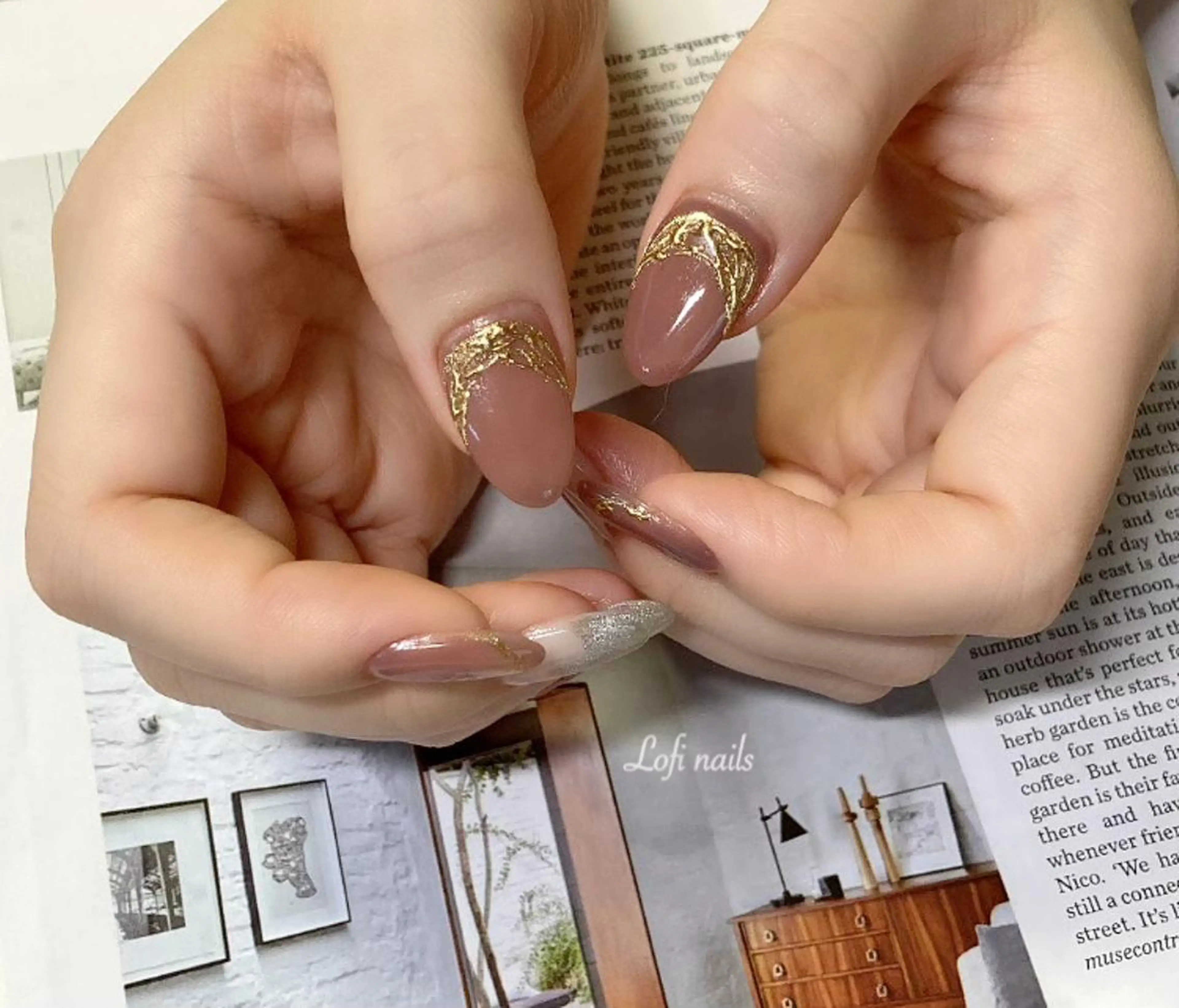 セミロング ネイル Lofi nails ゆきこのネイルデザイン