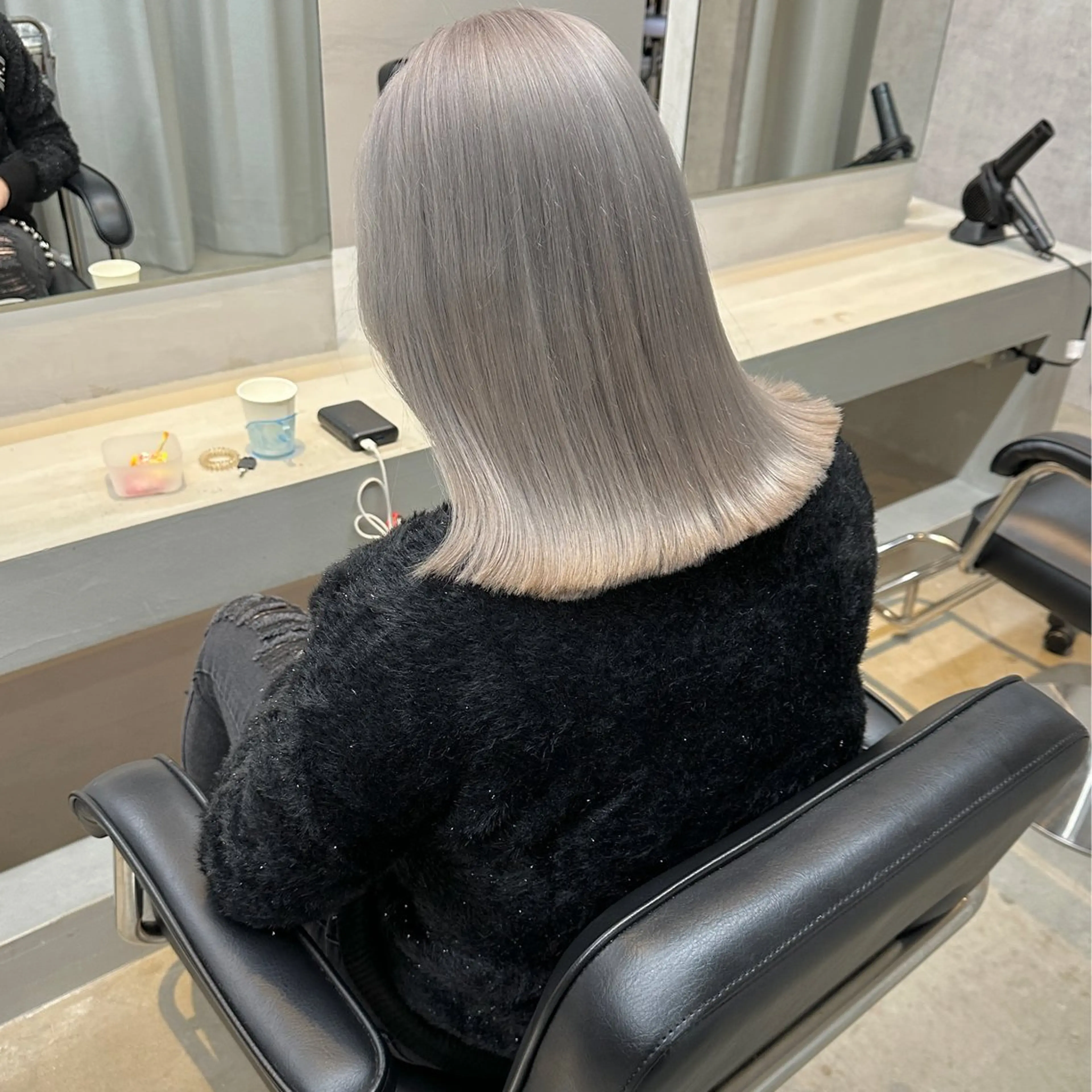 ミディアム カラー はちすか るかのヘアスタイル