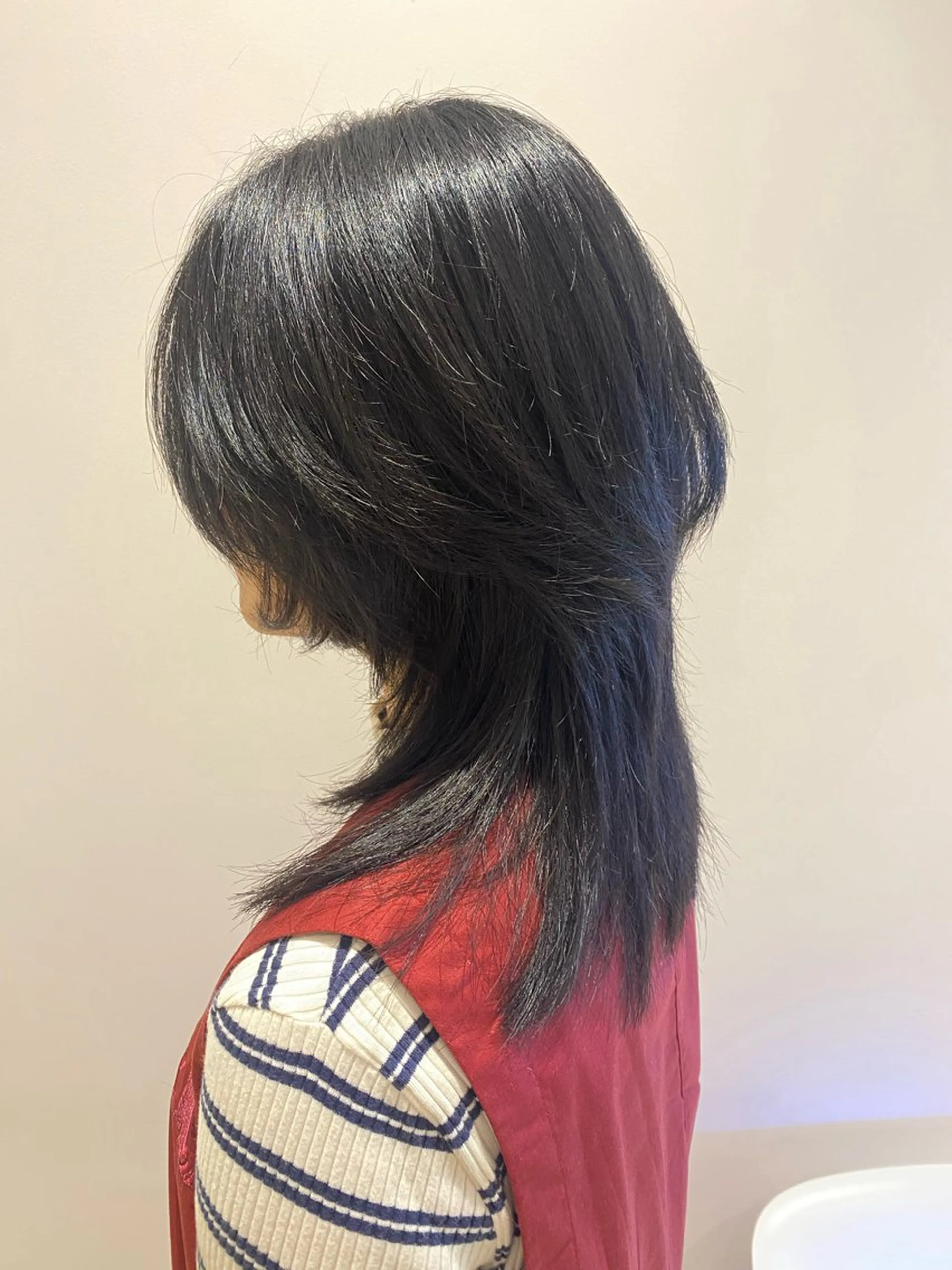 セミロング ハイレイヤー レイヤーカット ウルフカット カット 艶髪🌿美髪 大塚礼乃【西荻窪】のヘアスタイル