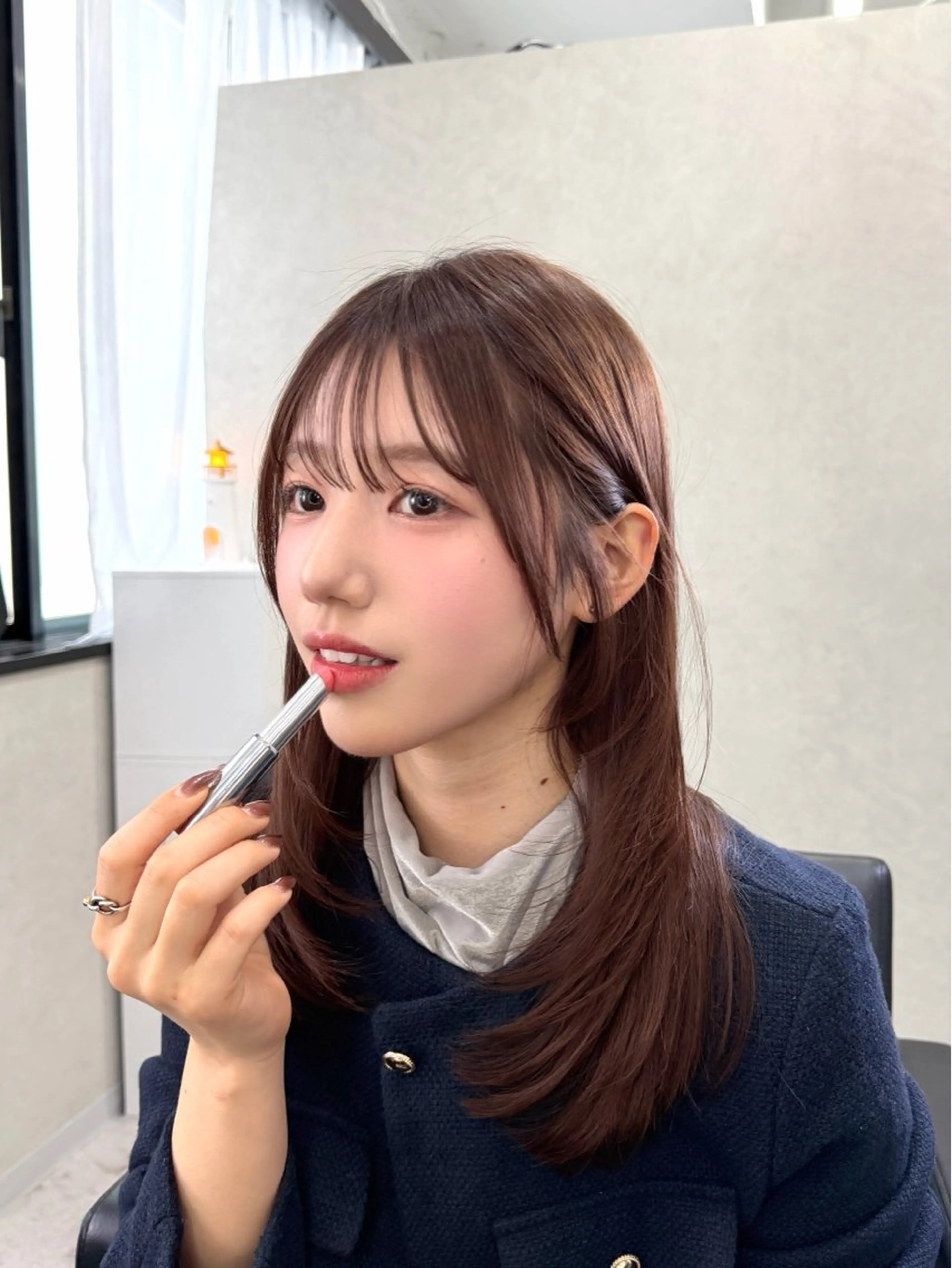ミディアム ace 梅田所属・ツヤ髪レイヤー/ 顔まわり/kokiのヘアスタイル