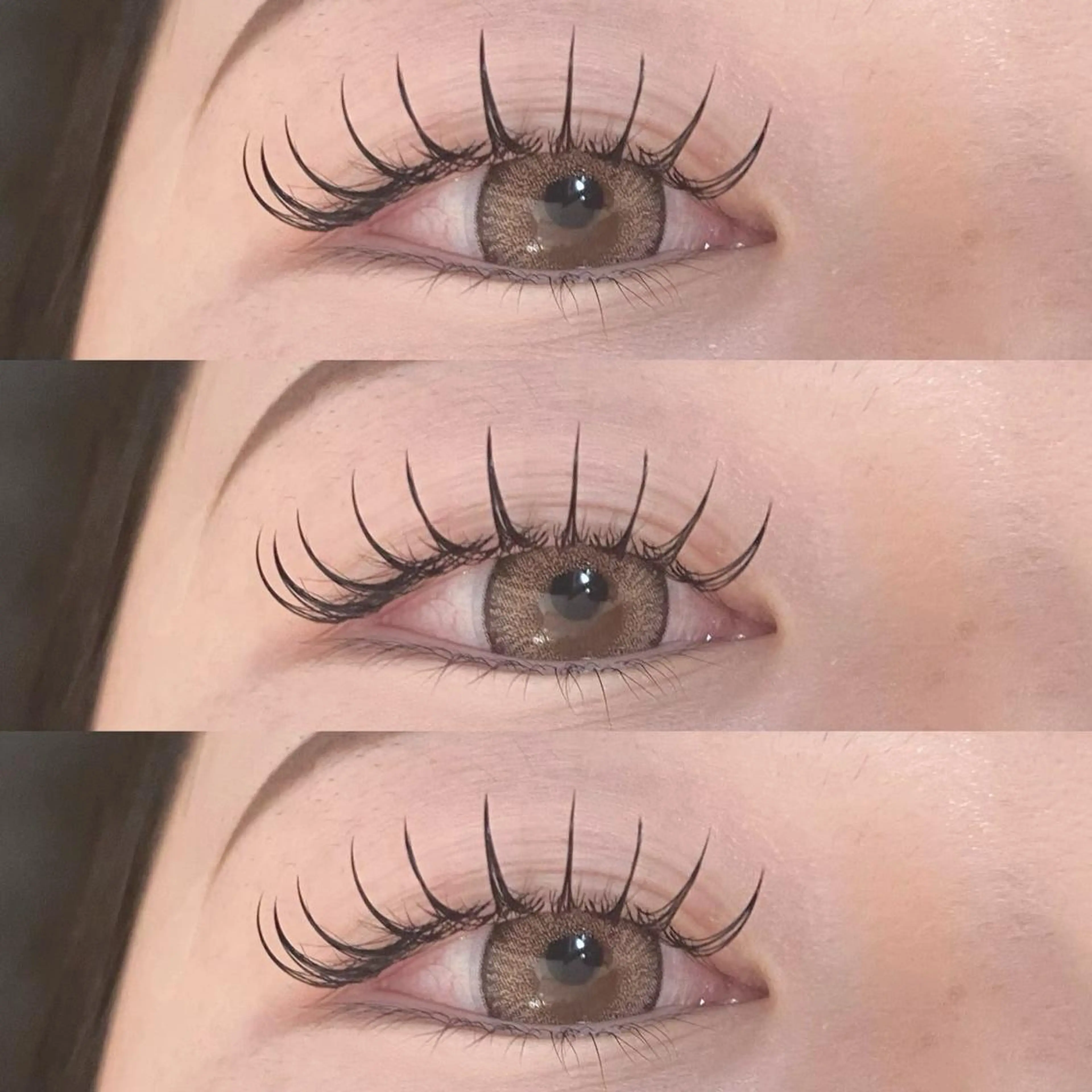 マツエク・マツパ フラットラッシュ 24 -niji-のマツエク・マツパデザイン