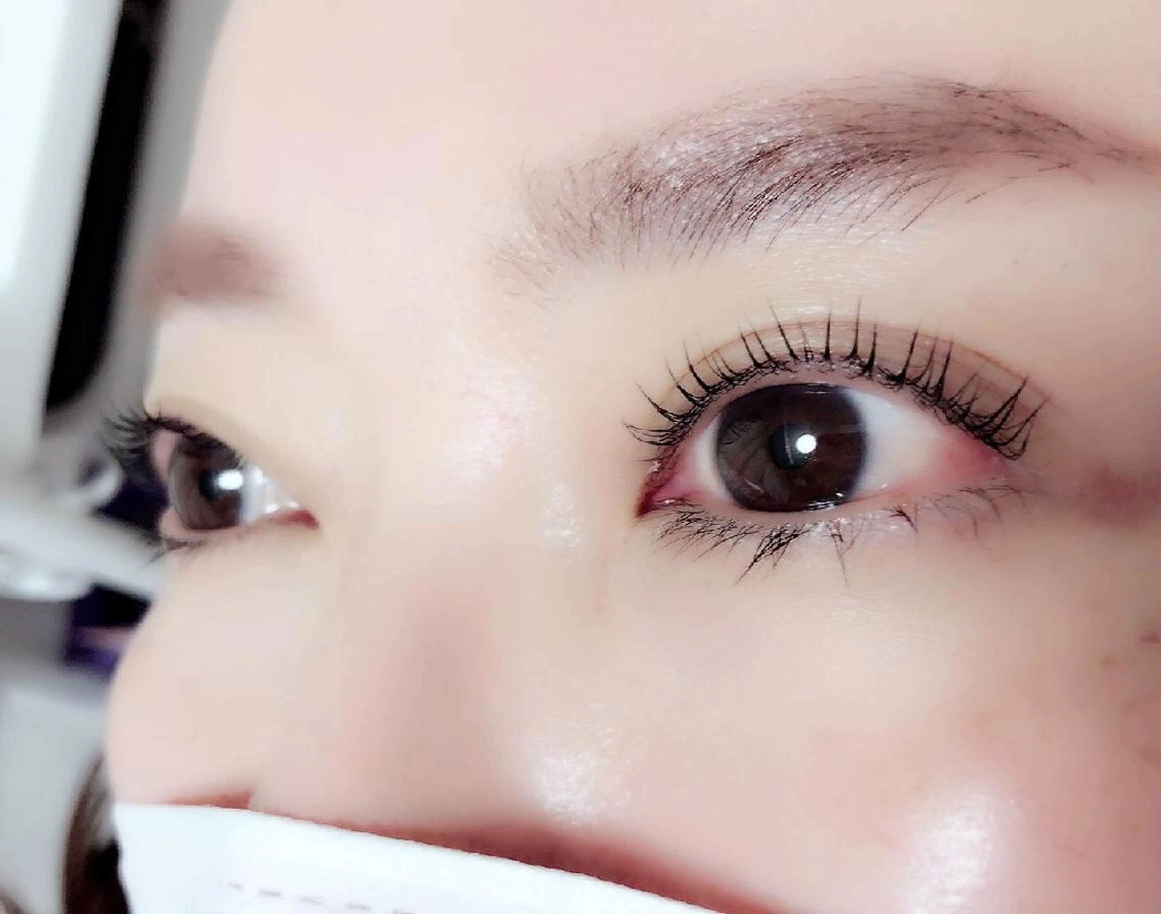 マツエク・マツパ 付け放題 フラットラッシュ 下まつげエクステ 一重×まつ毛パーマ ボリュームラッシュ 吉岡 ゆうなのマツエク・マツパデザイン